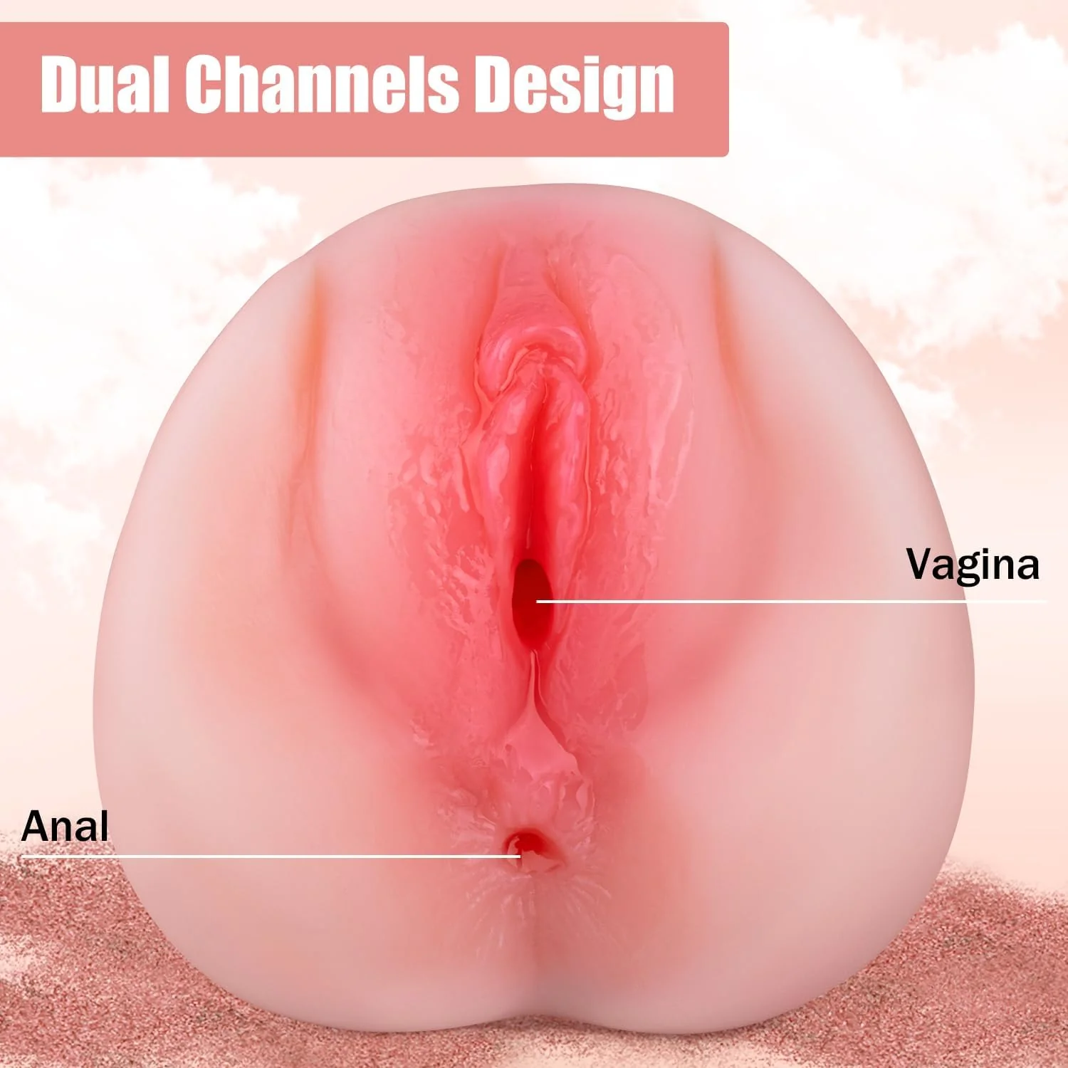 VeloGrip Dual-Entry Pocket Pussy Masturbator - Image 3