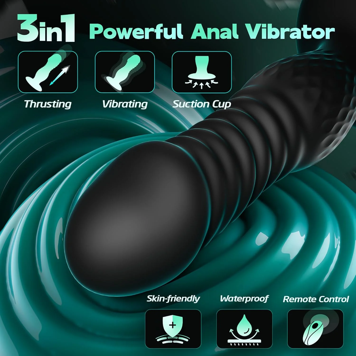 ThrustLuxe Remote Thrusting Anal Plug Vibrator - Image 3