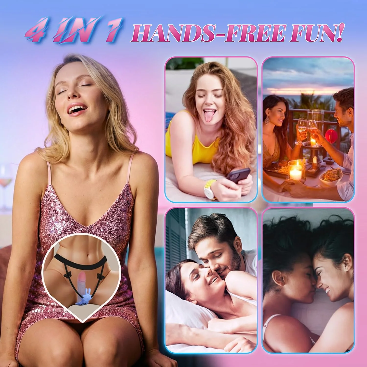 ThrustSync Thrusting Wearable Panty Vibrator APP Control - Image 2