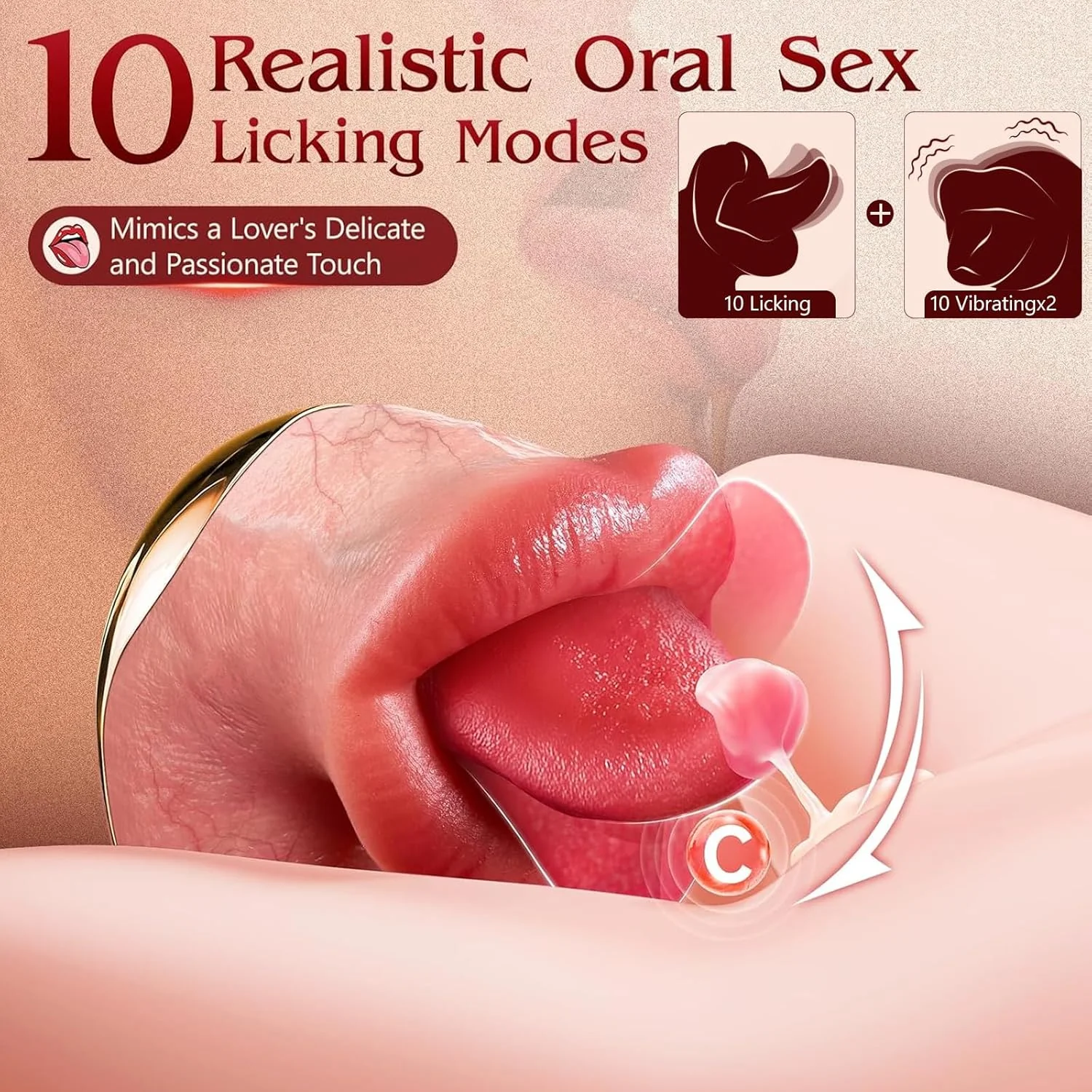 OralyaX AI Thrusting Dildo 10 Lick 10 Thrust Modes - Image 2