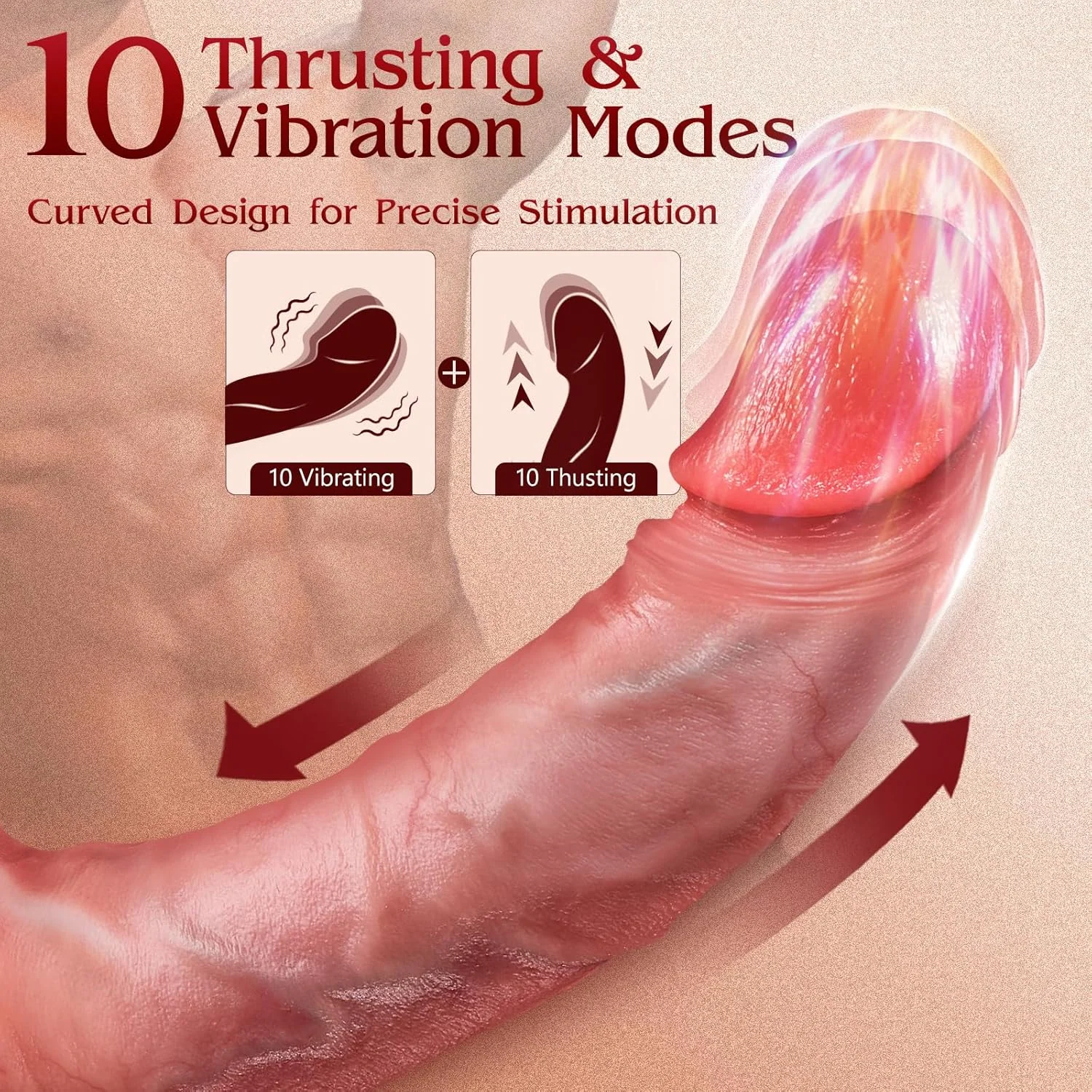 OralyaX AI Thrusting Dildo 10 Lick 10 Thrust Modes - Image 3
