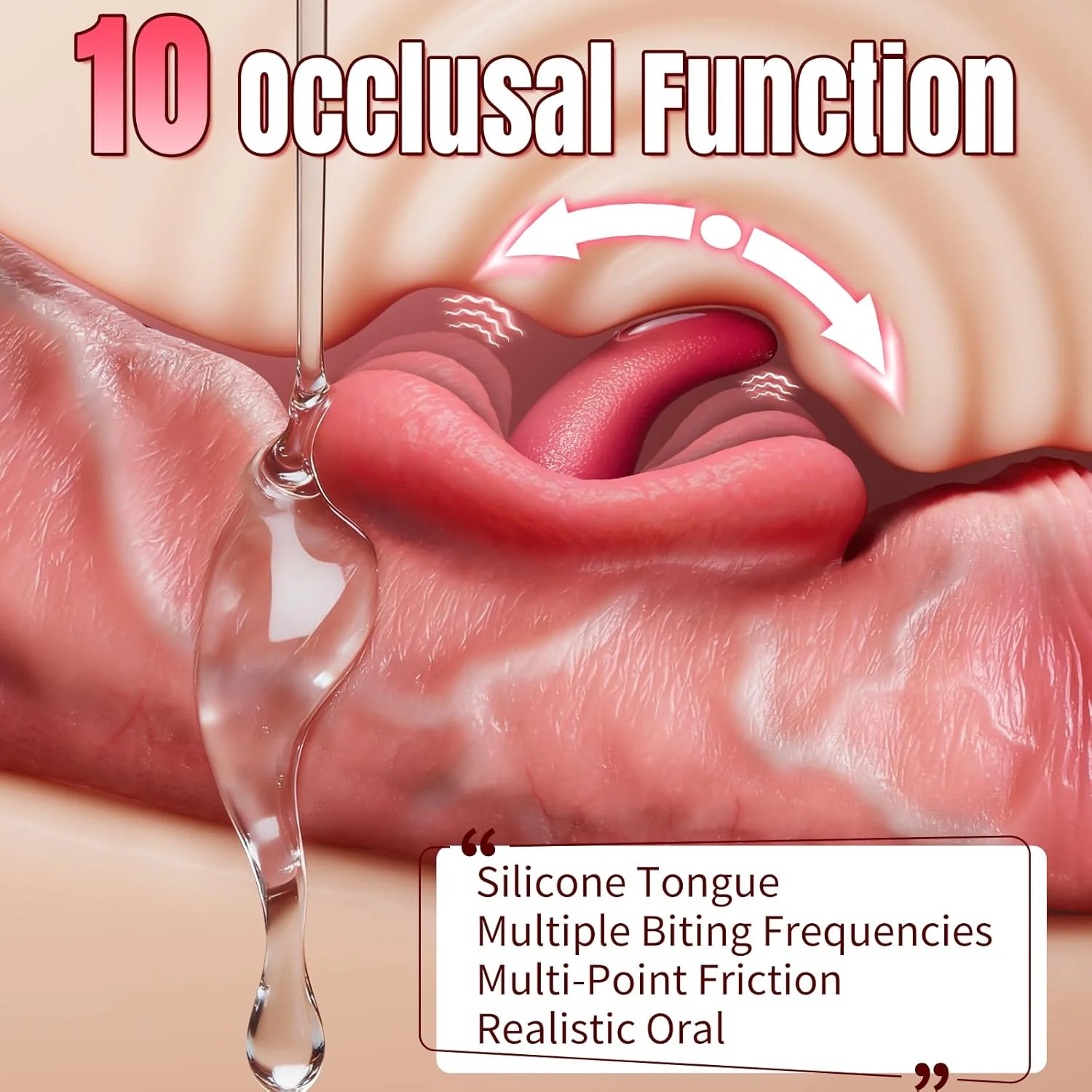OccluraX AI Thrusting Dildo 10 Bite 10 Thrust Modes - Image 3