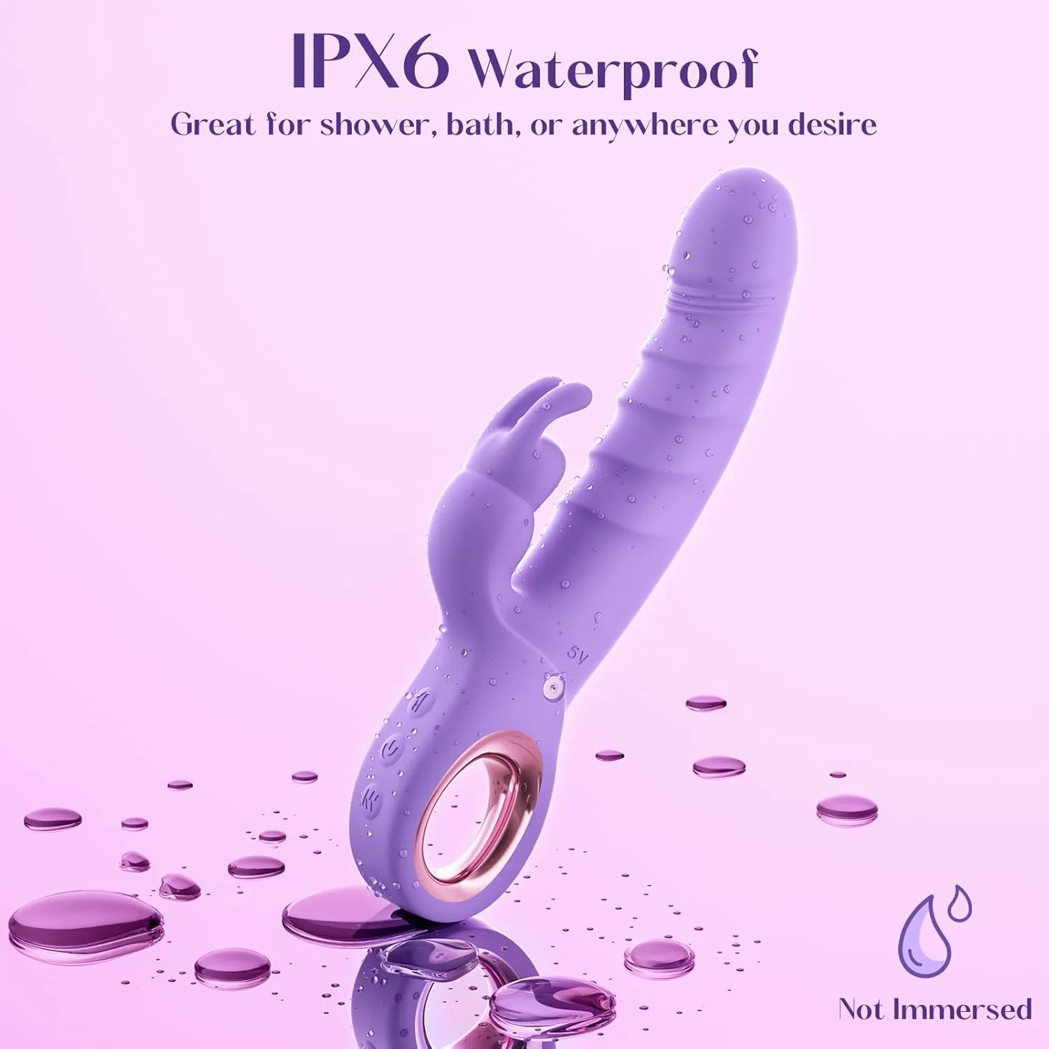 AuralisX Thrusting Rabbit Vibrator 7 Modes 3 Motor Waterproof - Image 4