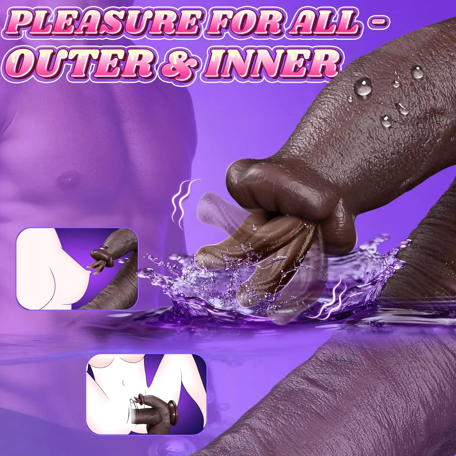 NyxoraDual Tongue Thrust Heated Dildo 4-in-1 Remote Vibrator - Image 3