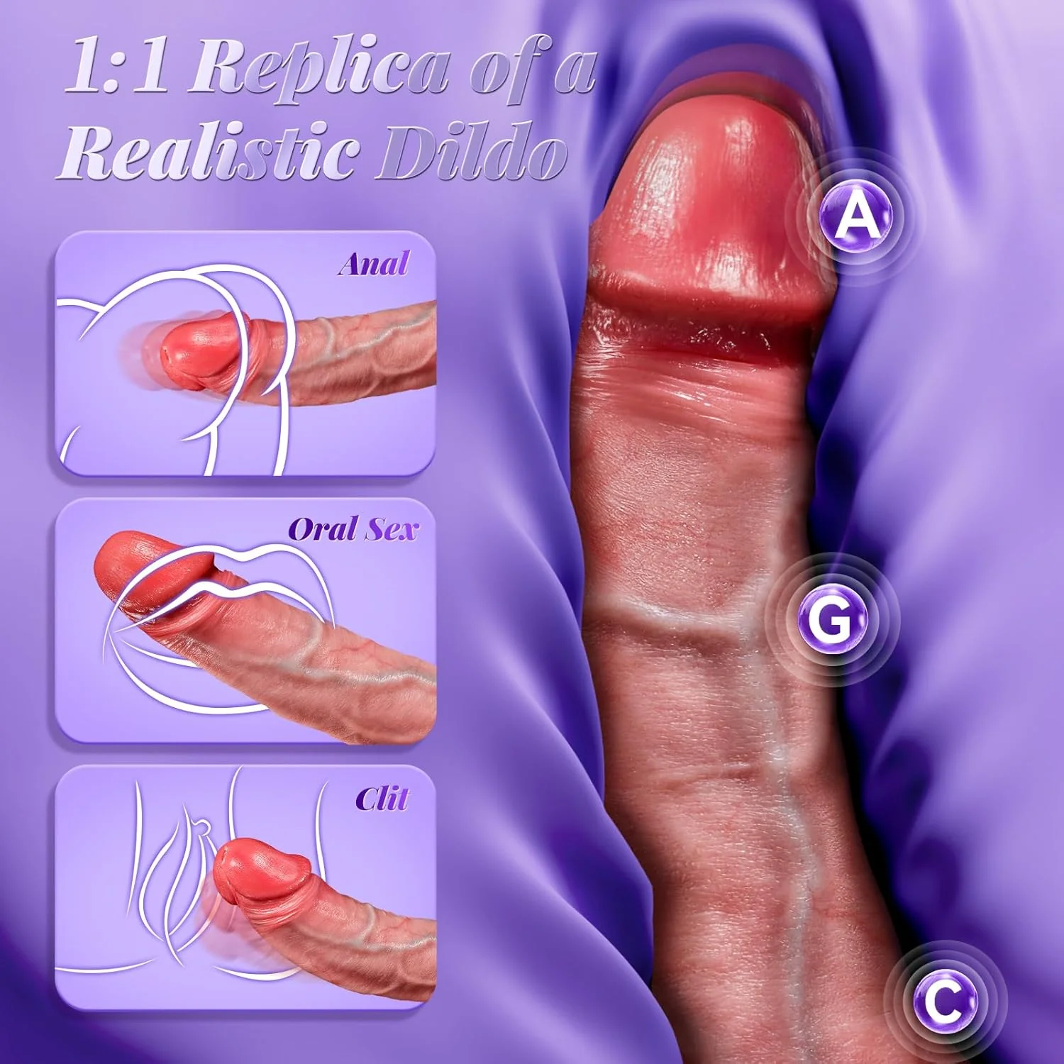 FlexoraY AI Thrusting Dildo Vibrator App Control 9 Modes - Image 2