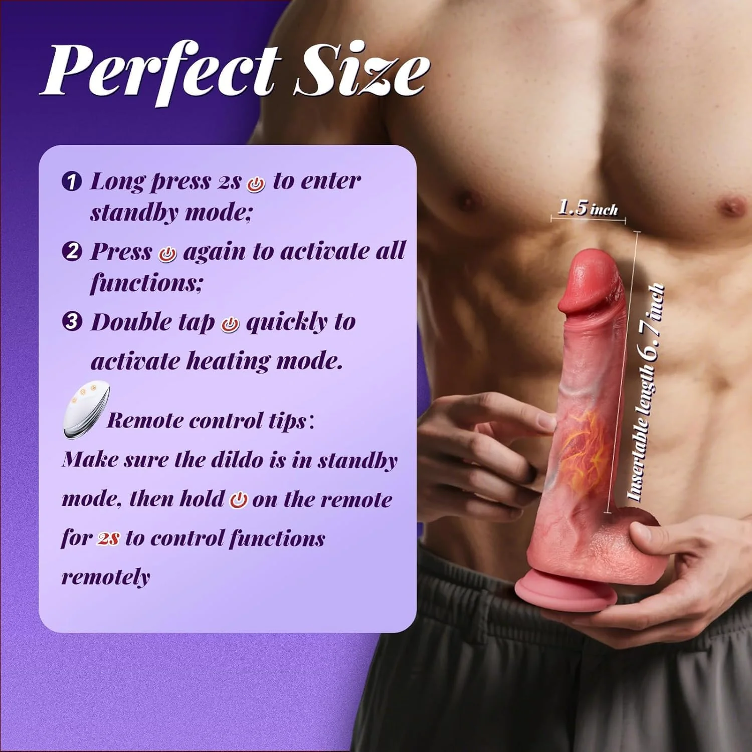 FlexoraY AI Thrusting Dildo Vibrator App Control 9 Modes - Image 7