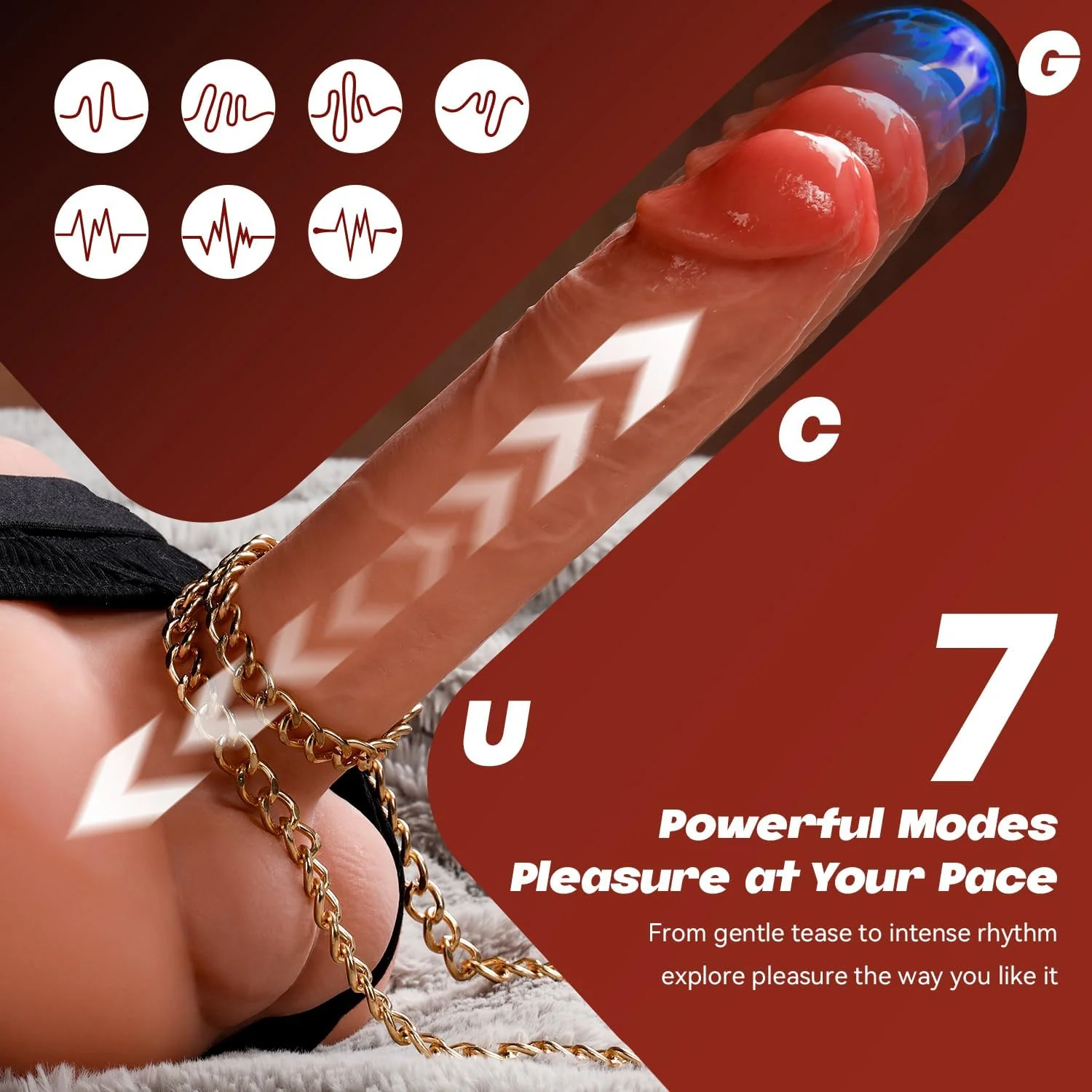 RideBase Thrust & Grind Ride-On Dildo Vibrator - Image 5