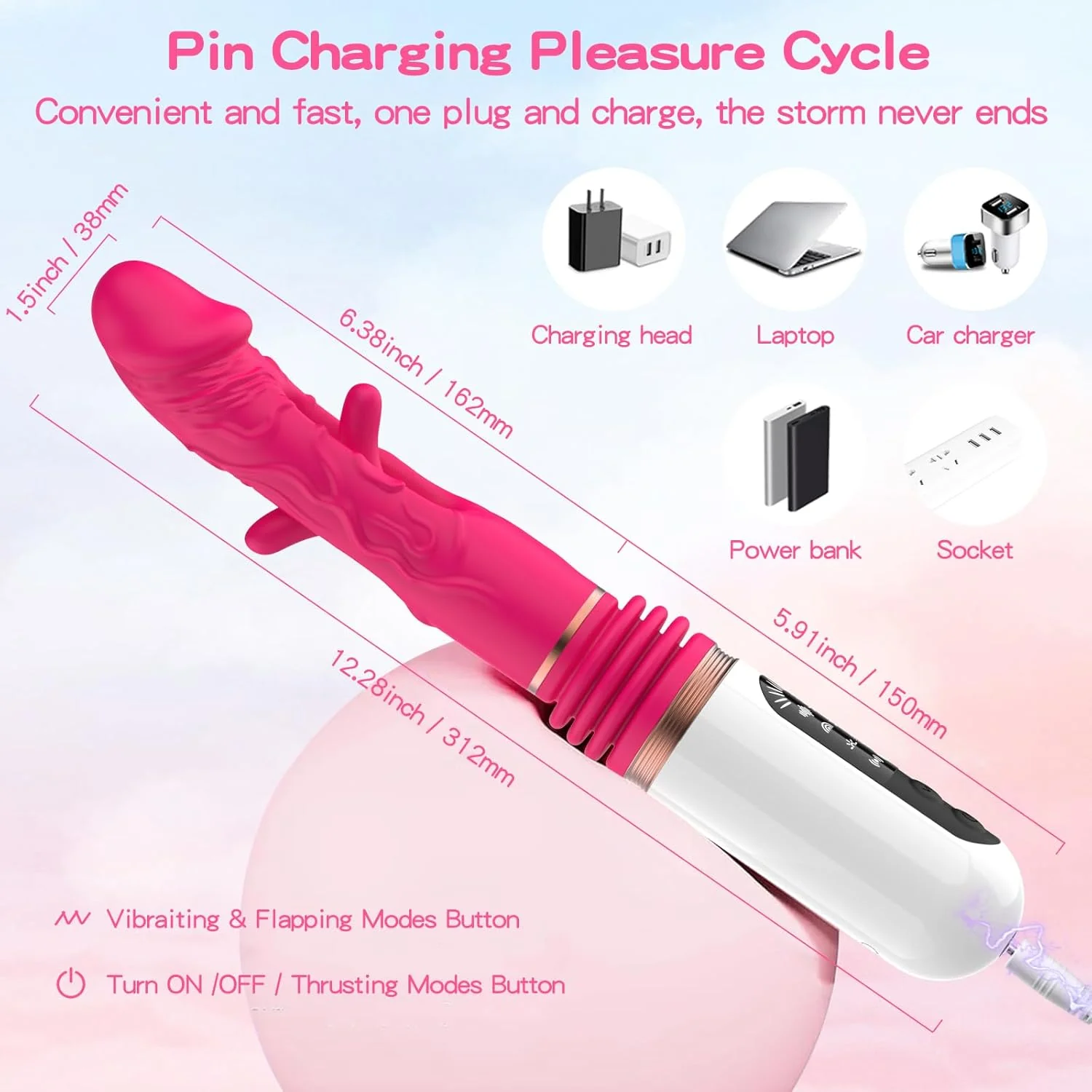 ThrustWave Tongue Flapping Thrusting Dildo Vibrator Machine - Image 7