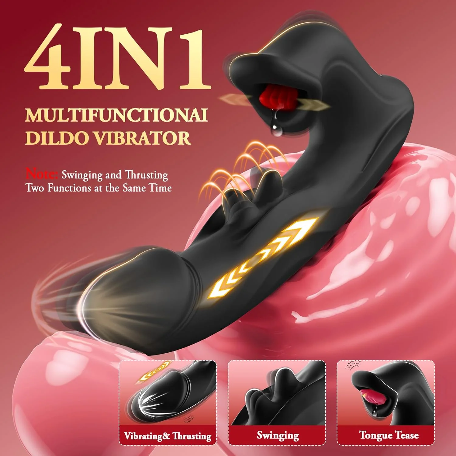 ElyraBoost Thrusting Licking Rabbit Vibrator 4-in-1 10 Modes G-Spot - Image 2