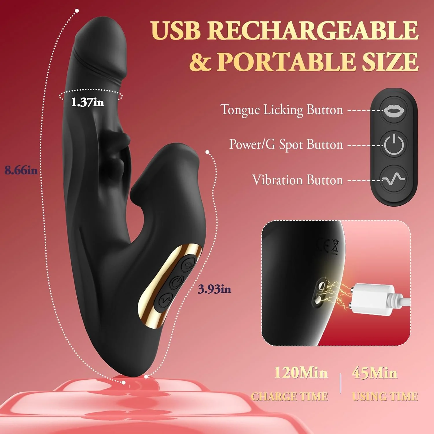 ElyraBoost Thrusting Licking Rabbit Vibrator 4-in-1 10 Modes G-Spot - Image 6