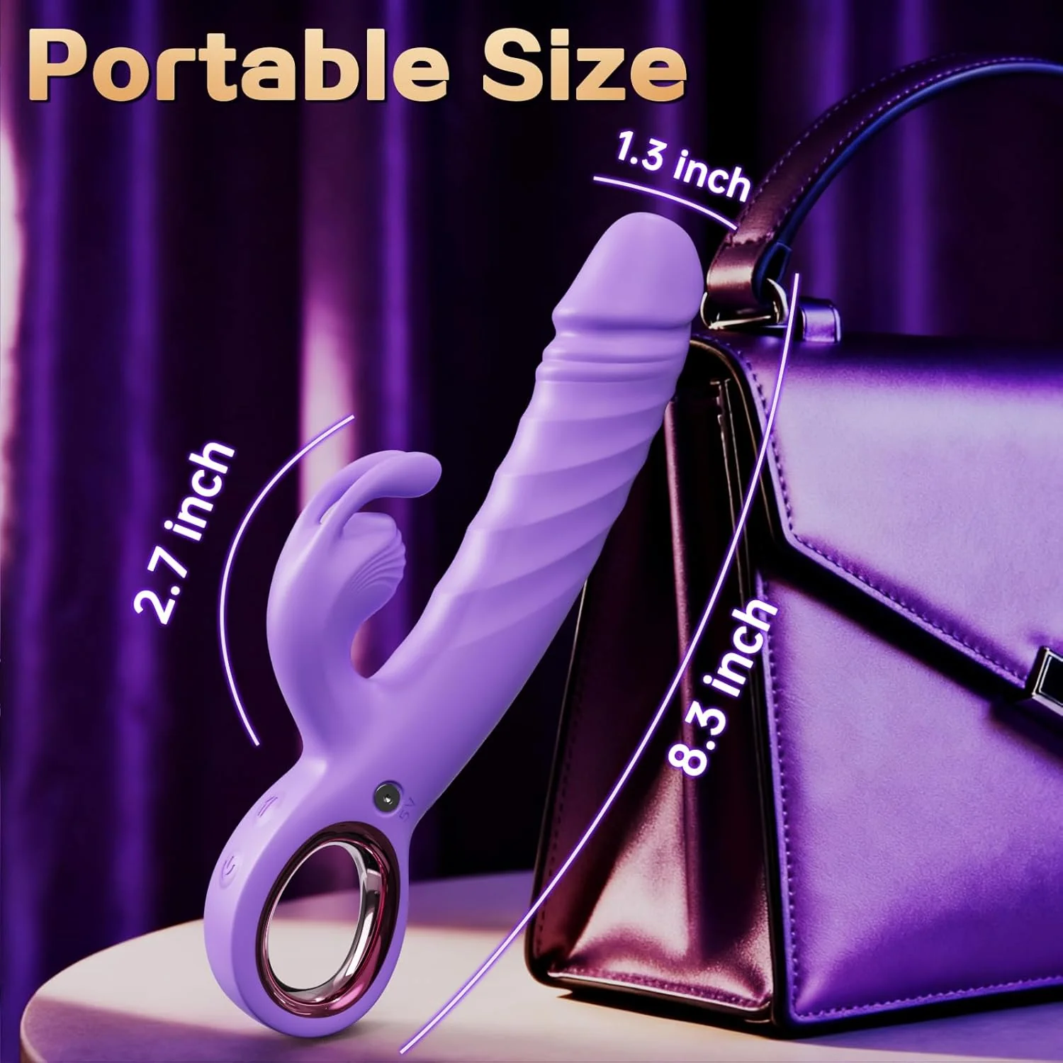 LinkAura App Control Rabbit Vibrator 9 Thrust 9 Modes USB - Image 8
