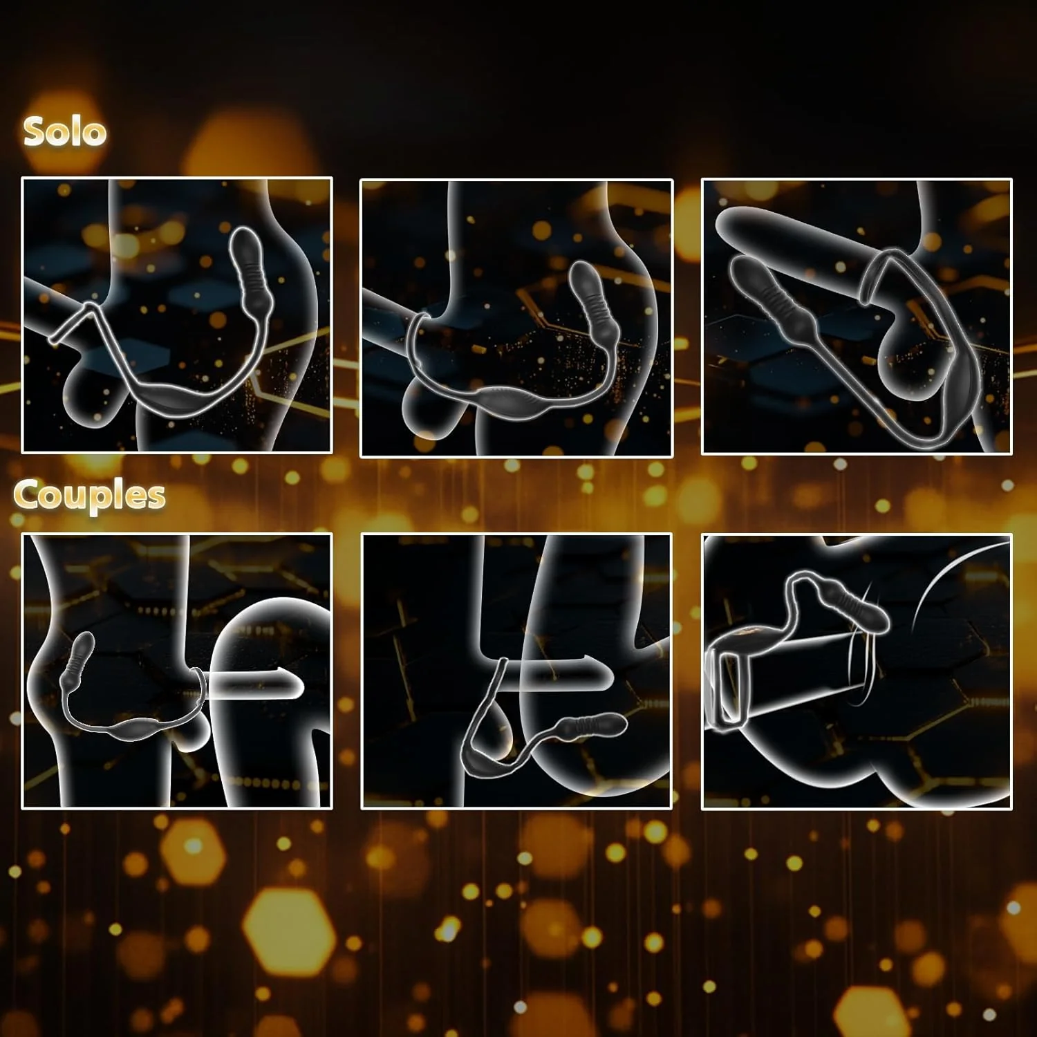 QuadThrust Thrusting Prostate Massager Cock Ring App Remote 9 Modes - Image 4