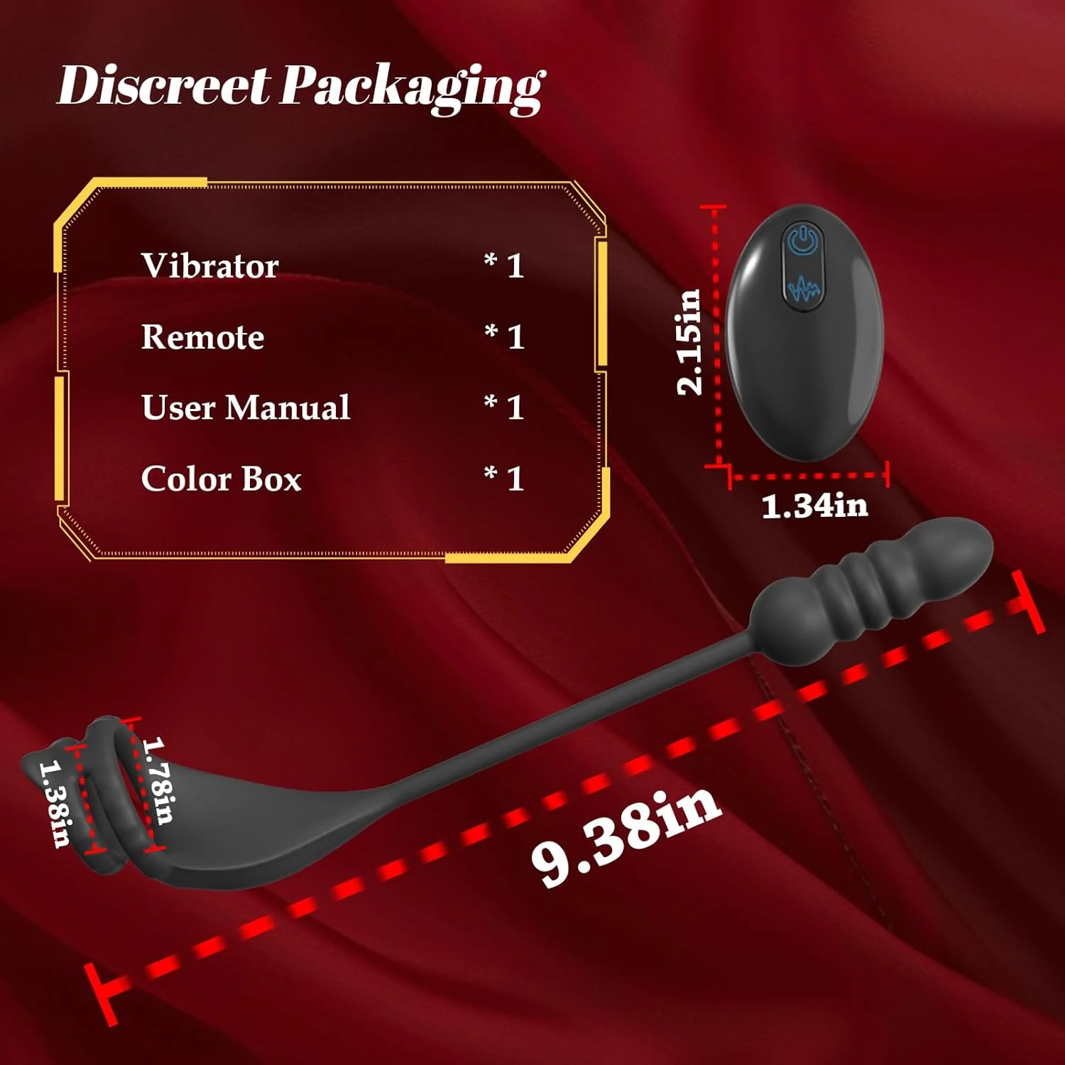 ThrustPulse Thrusting Prostate Massager Cock Ring Remote 9 Modes - Image 8