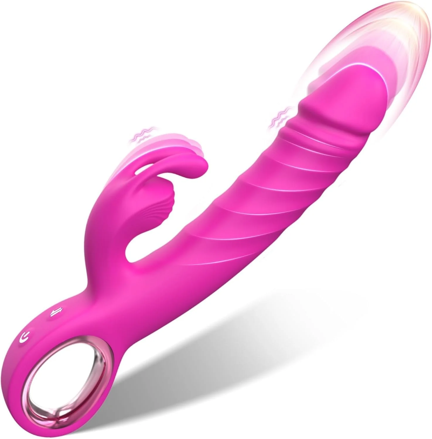OuraGrip Thrusting Rabbit Vibrator 7 Thrust 7 Modes Silicone