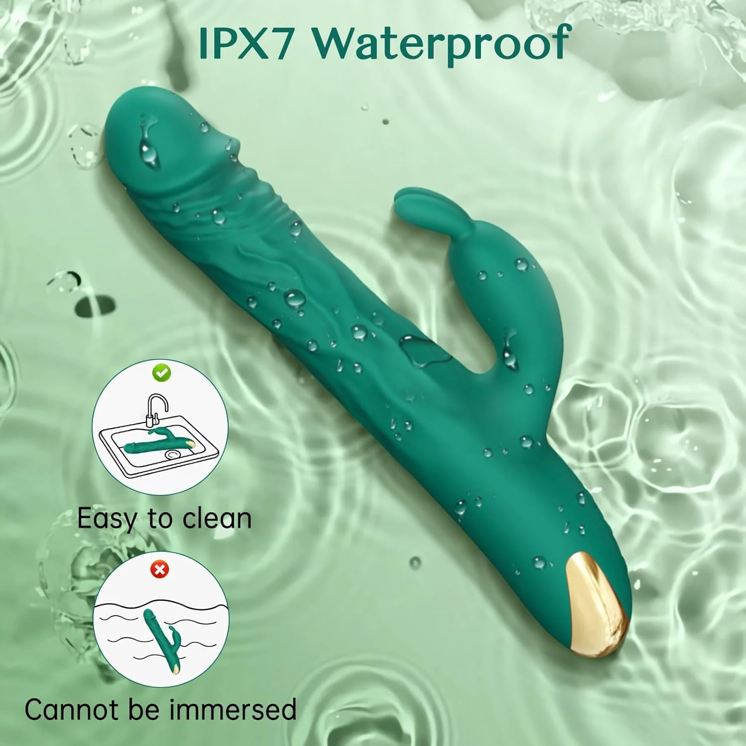 EonPulse Thrusting Rabbit Vibrator 5 Thrust 10 Modes - Image 6