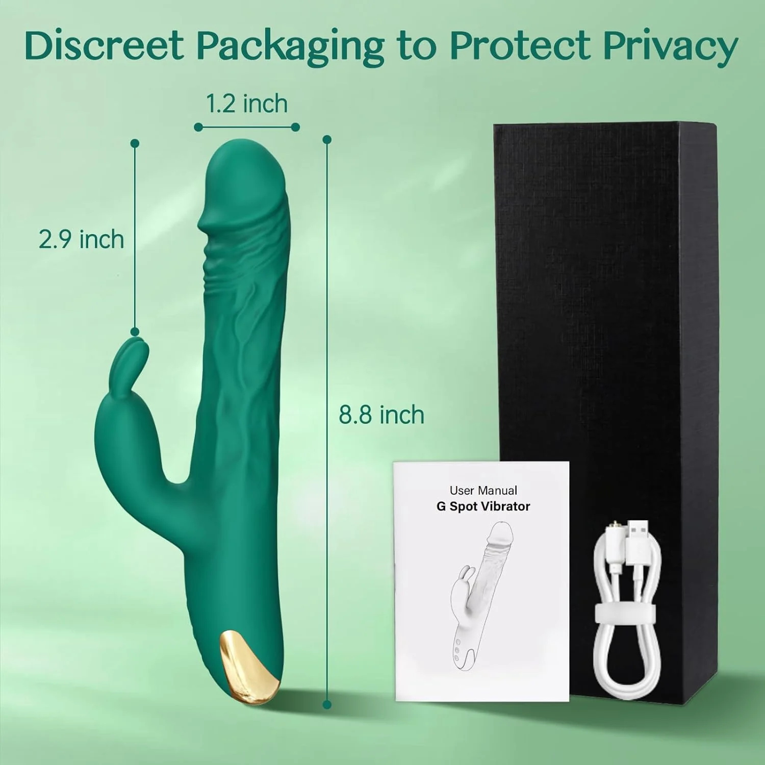 EonPulse Thrusting Rabbit Vibrator 5 Thrust 10 Modes - Image 7