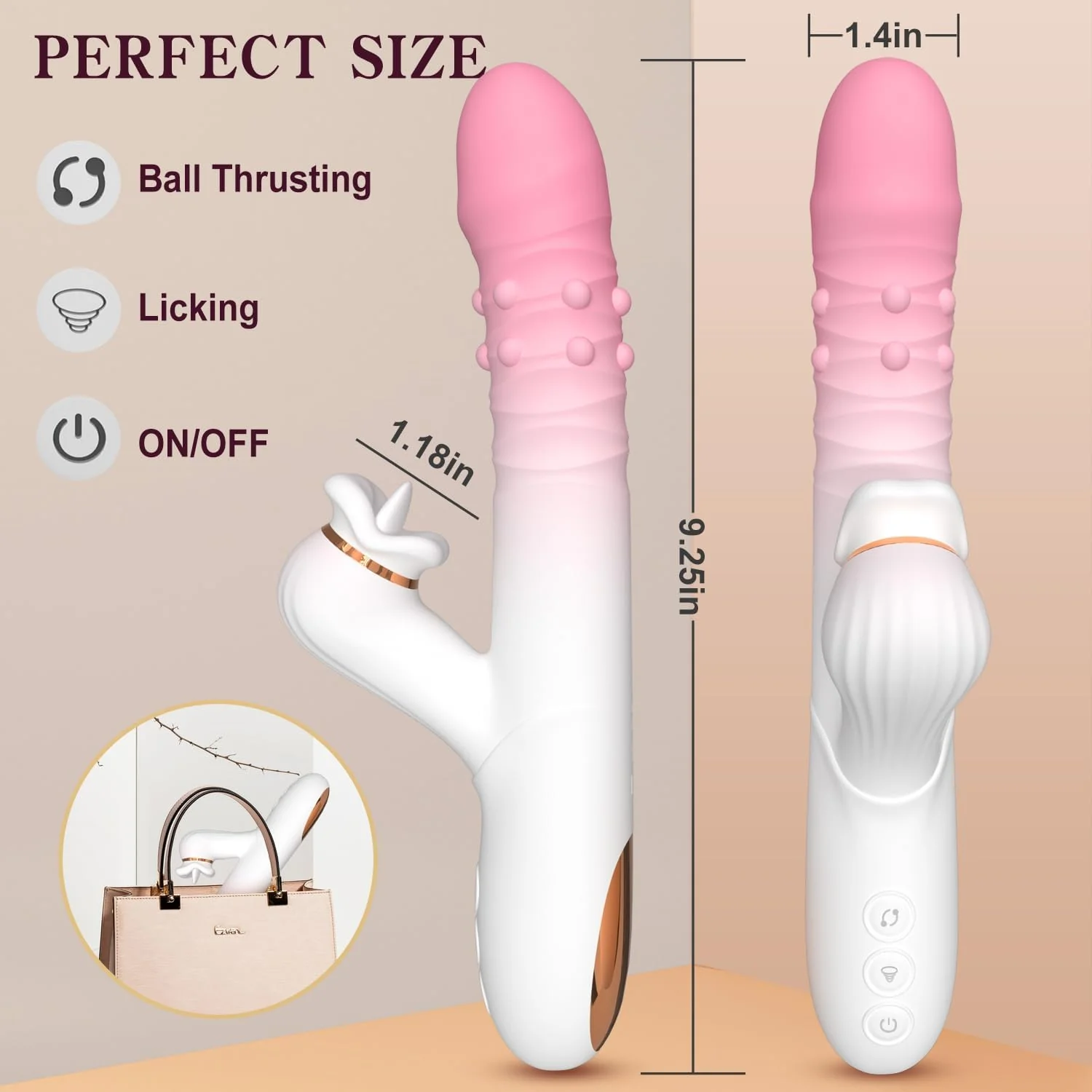 OrvexaBead Thrusting Licking Bead Vibrator 3-in-1 G-Spot Toy - Image 4