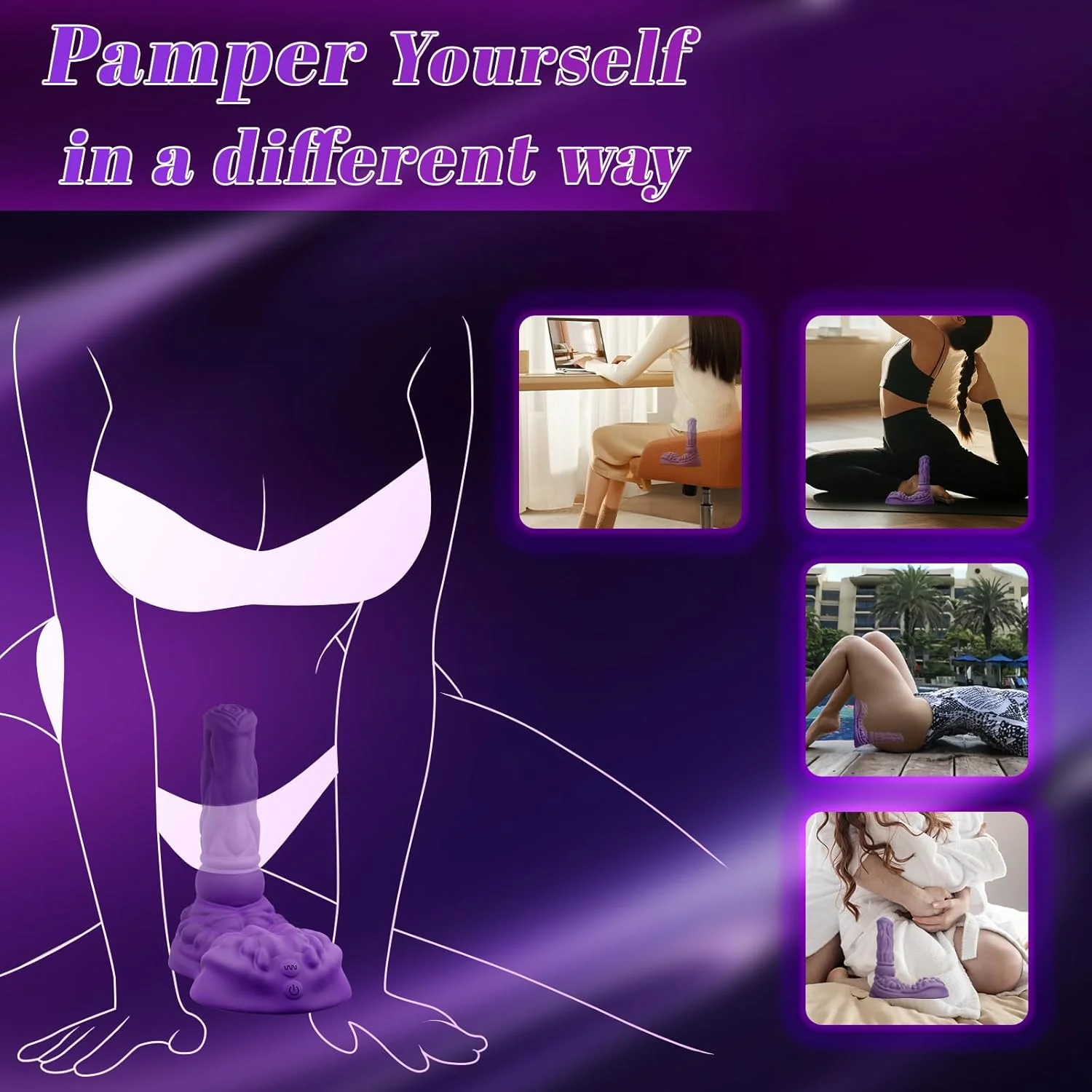 RideNova Sit and Ride Thrusting Dildo with Remote - Image 4