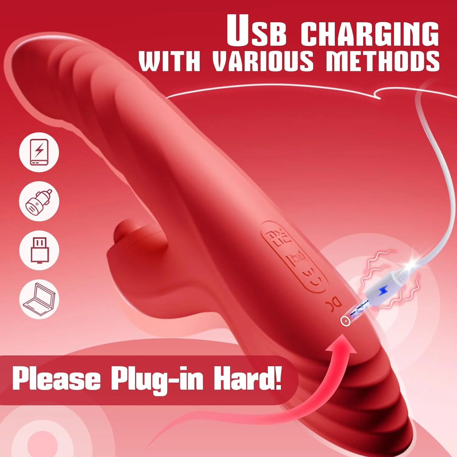ThrustPetal 4-in-1 Pulsating, Thrusting, Vibrating & Suction Vibrator - Image 6