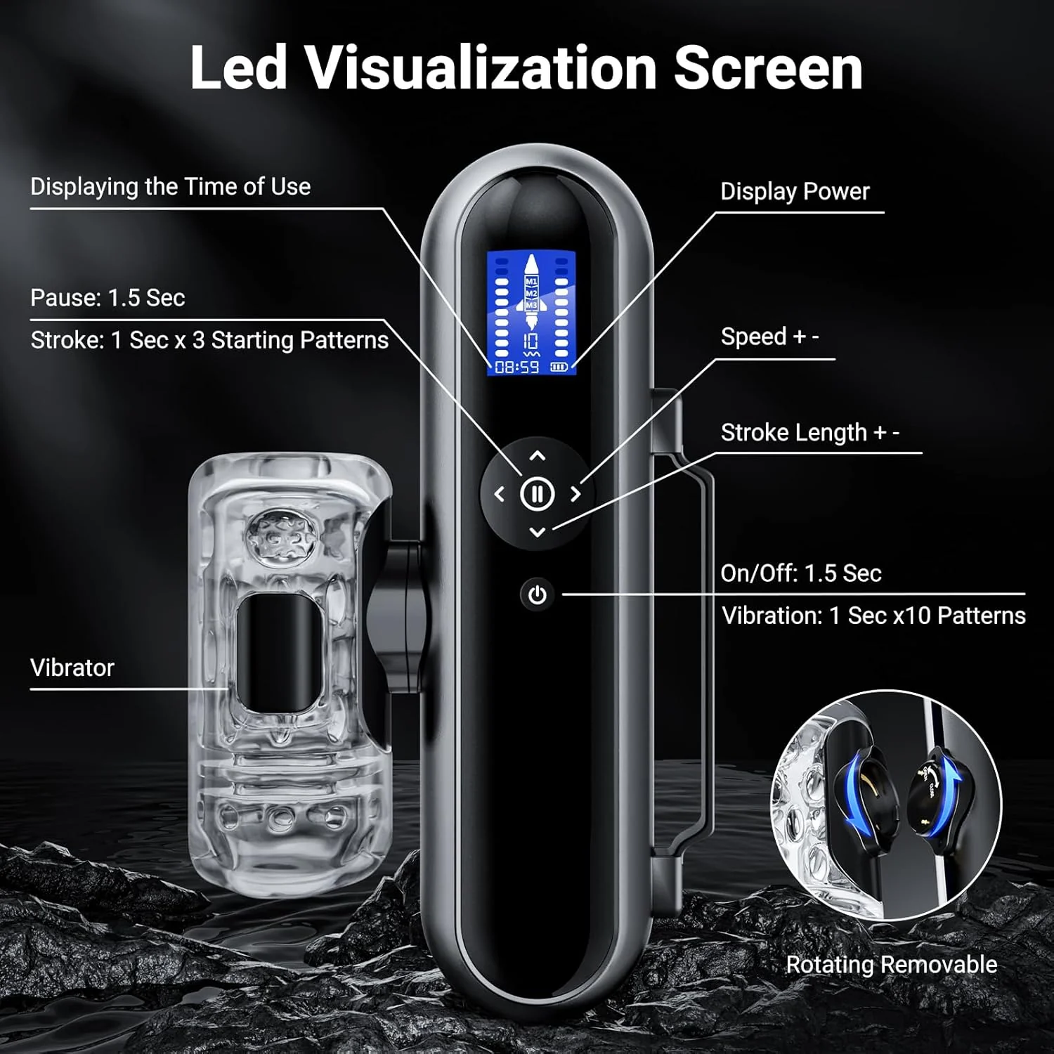 TitanBot Multi Vibrations Male Masturbator - Image 6