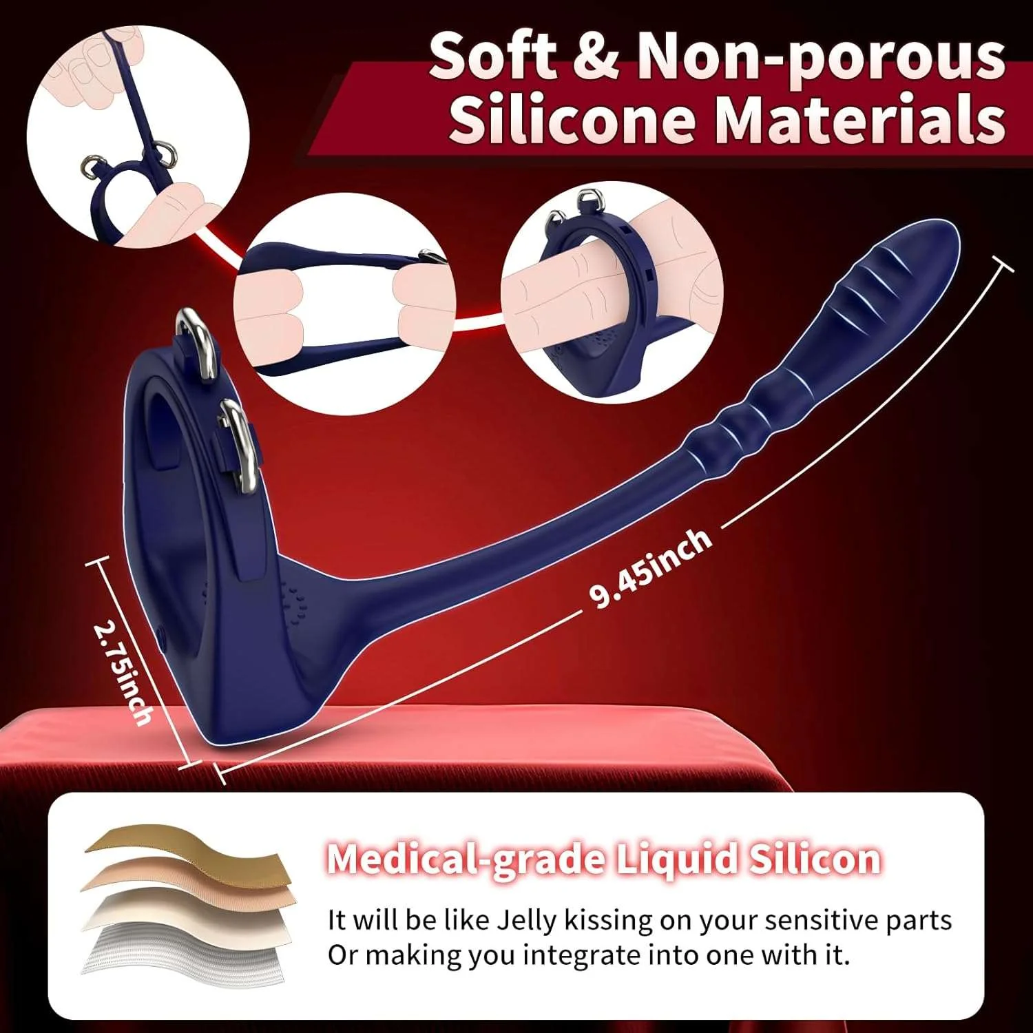 TitanLoop Remote Control Prostate Massager Penis Ring - Image 4
