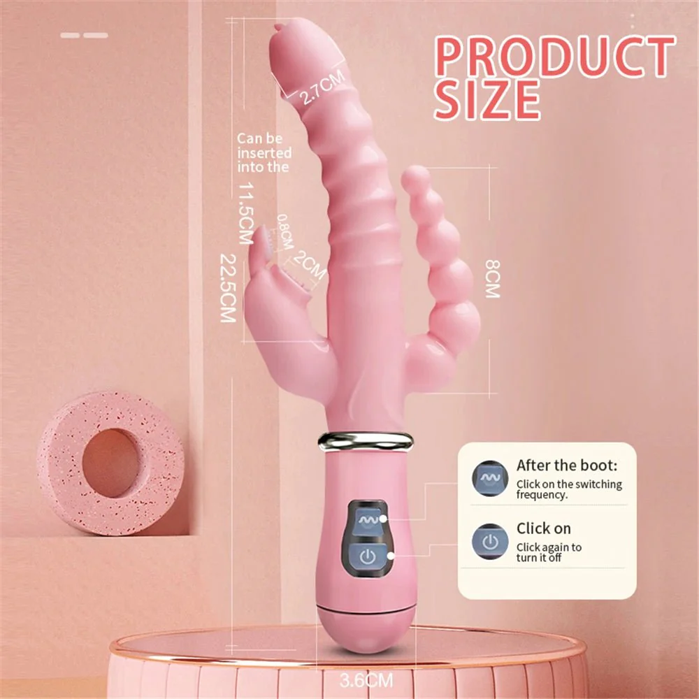 TriFusion 3-in-1 Rabbit Tongue Vibrator - Image 6