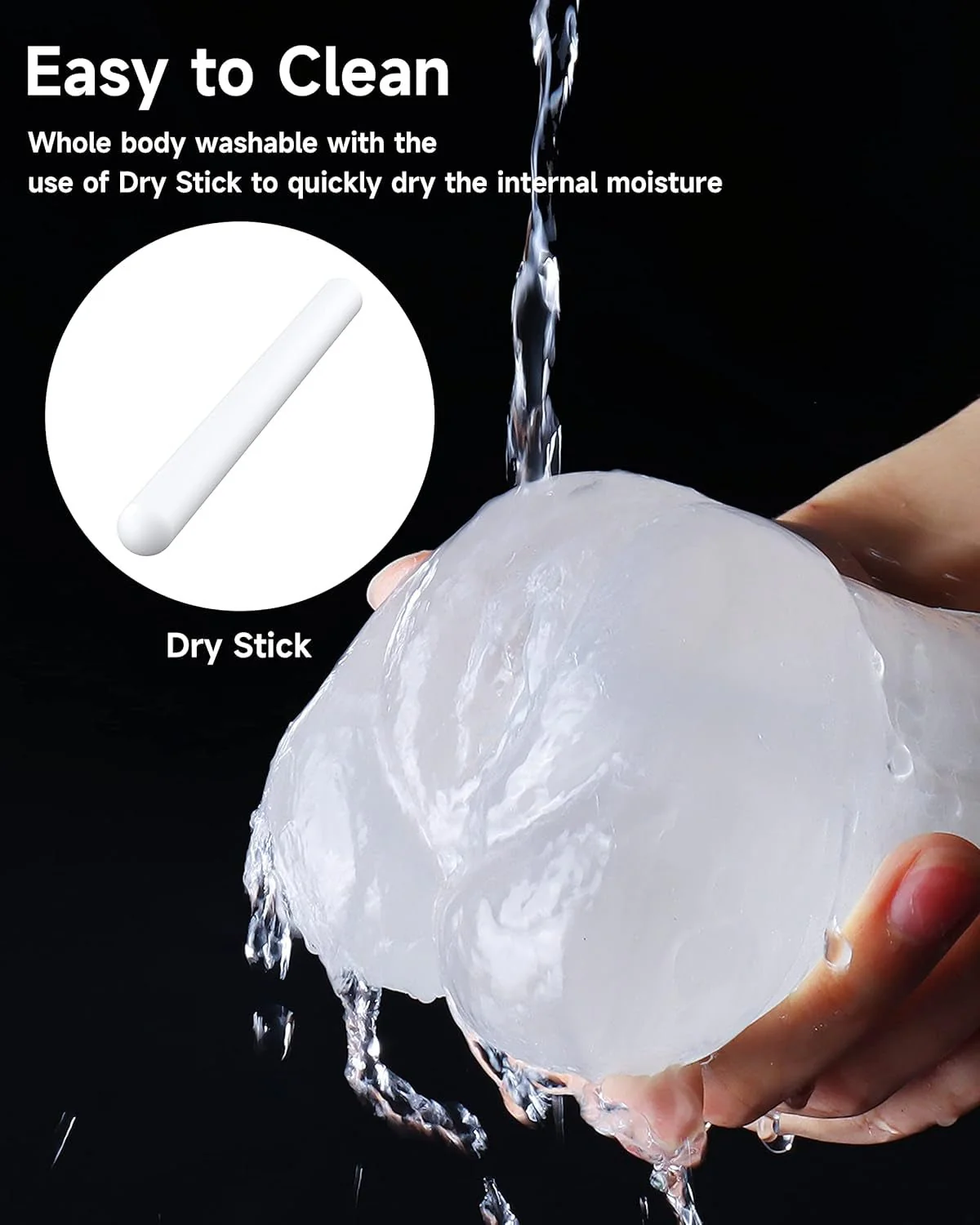 TrinityTouch Realistic Transparent Pleasure Doll Masturbator - Image 3