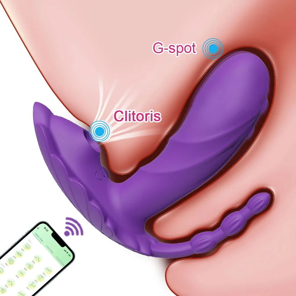 TriplePulse Anal Beads Clit Massage Dildo Vibrator - Image 4