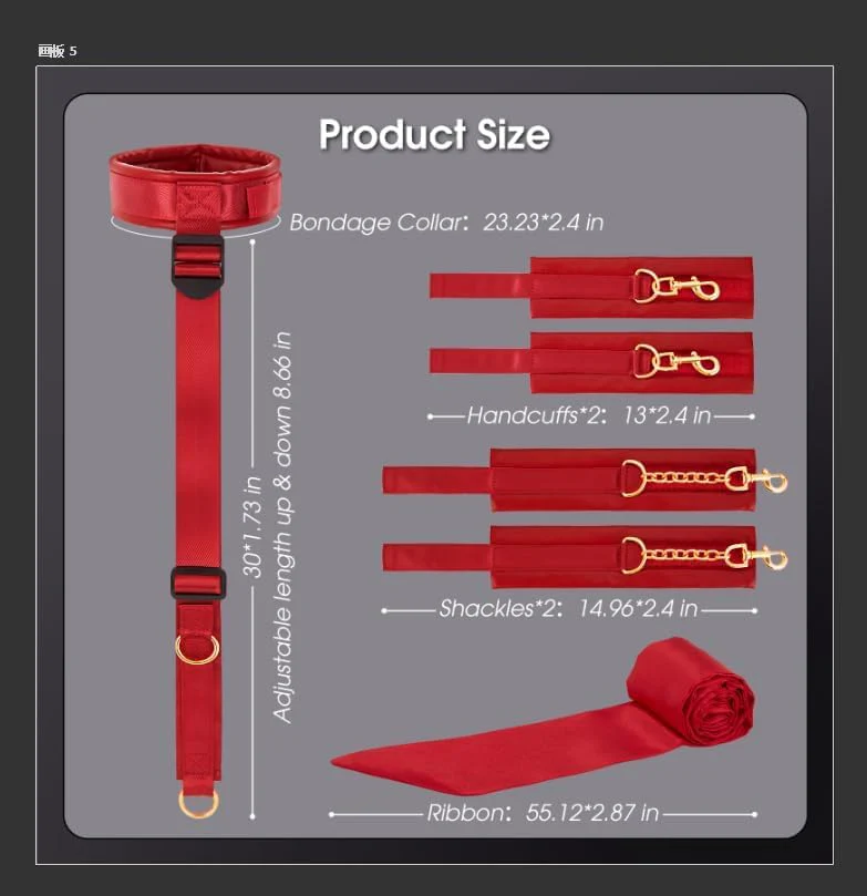 TwilightBind Bondage Collar BDSM Restraints - Image 6
