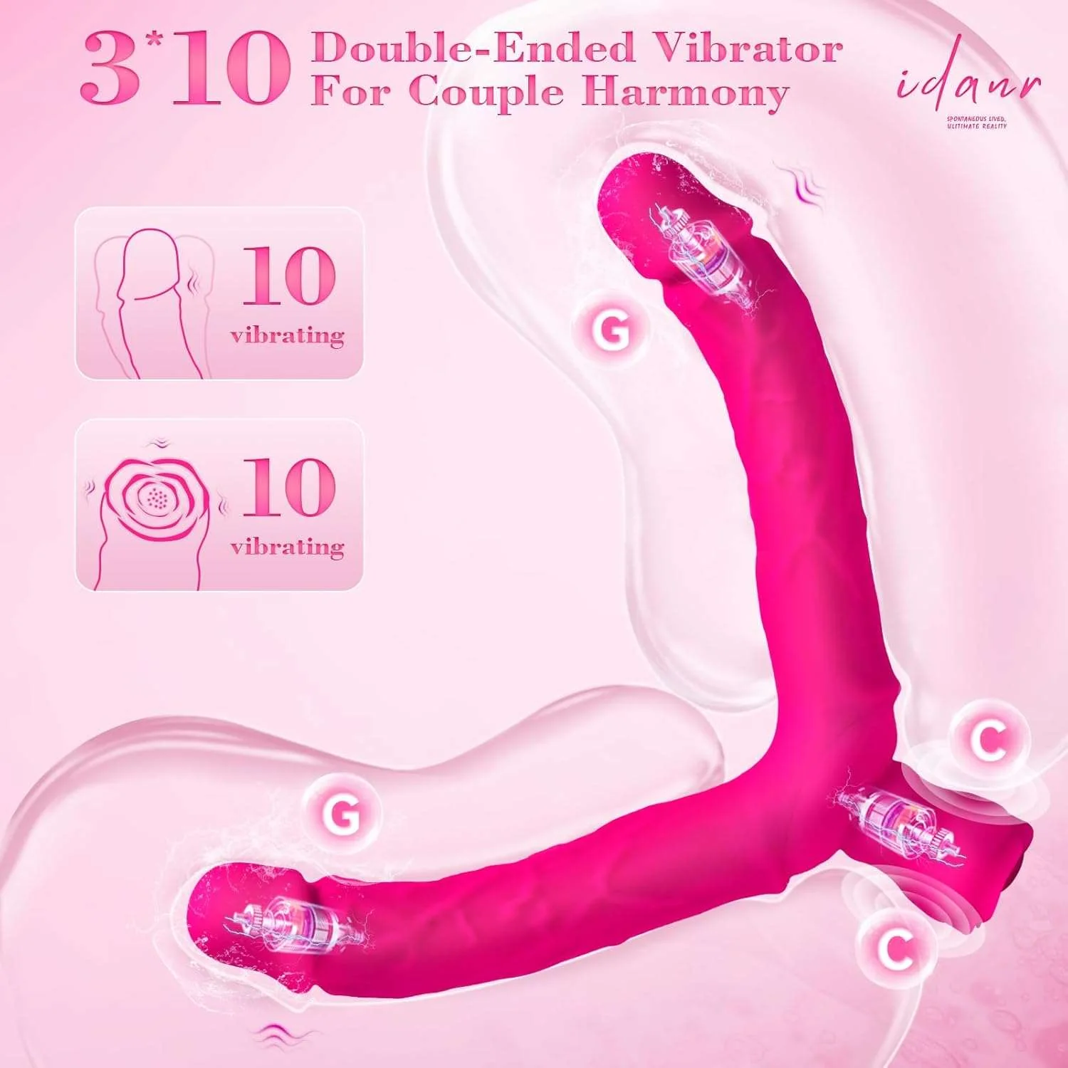 TwinPeaks 15.75" Double Ended Vibrating Dildo - Image 2