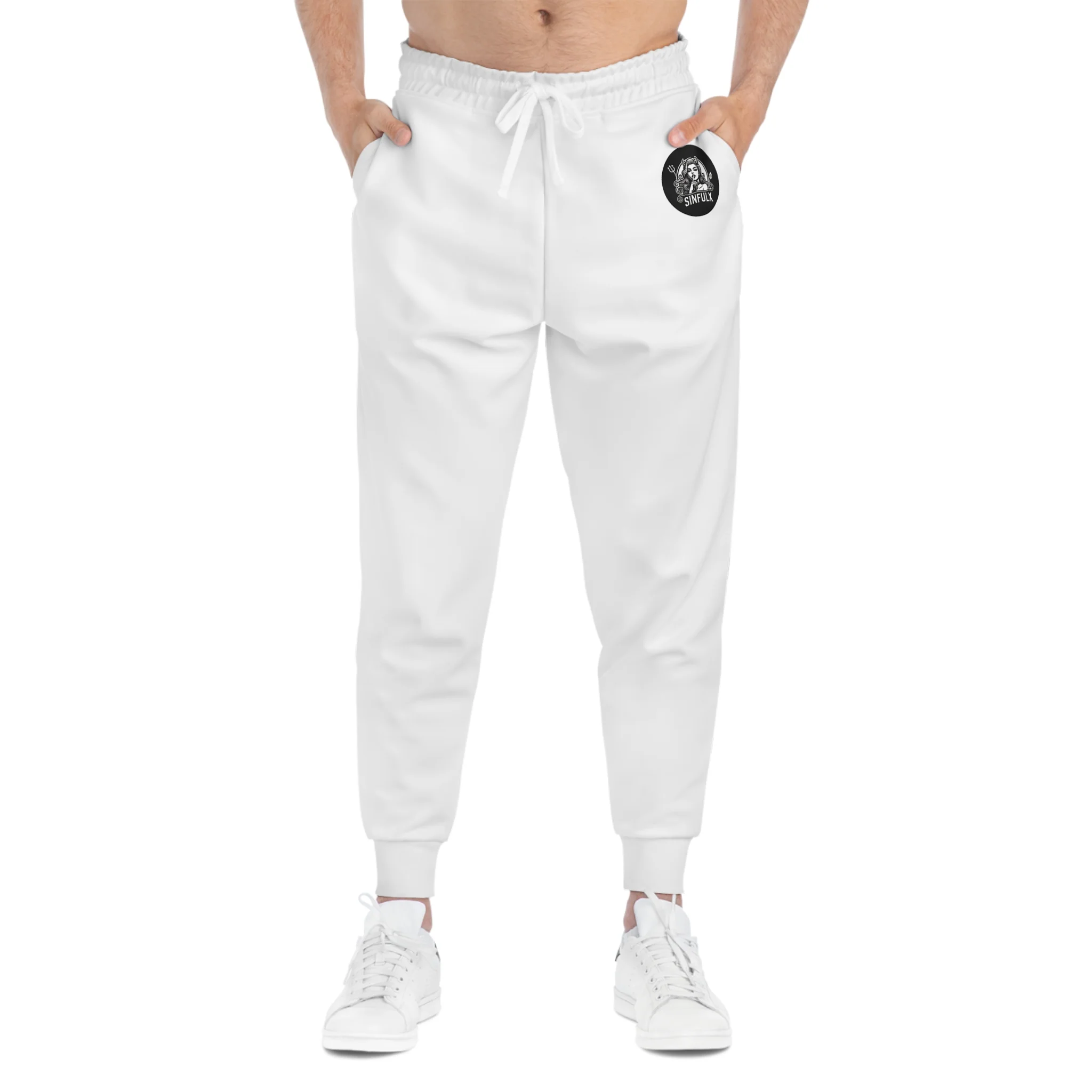 UA White SX Logo Athletic Joggers - Unisex - Image 4