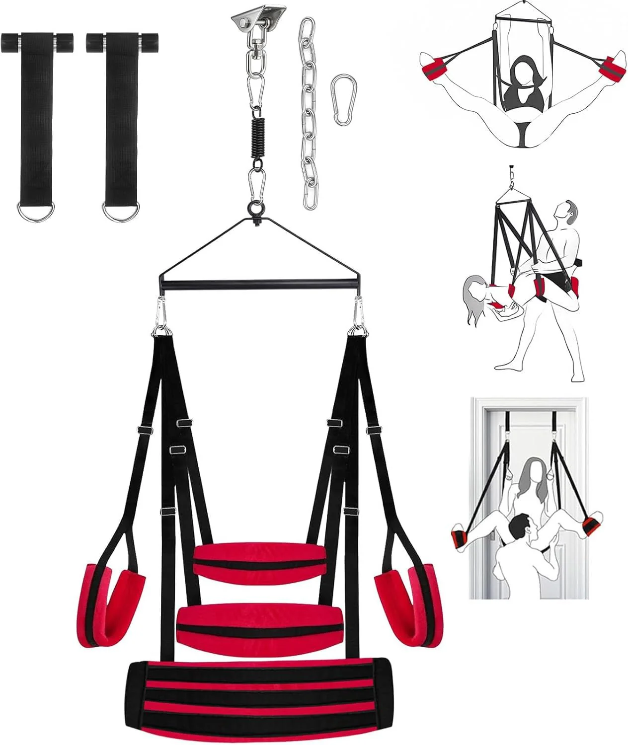 VortexSpin 360° Ceiling BDSM Swing 800lb Adjustable - Image 2