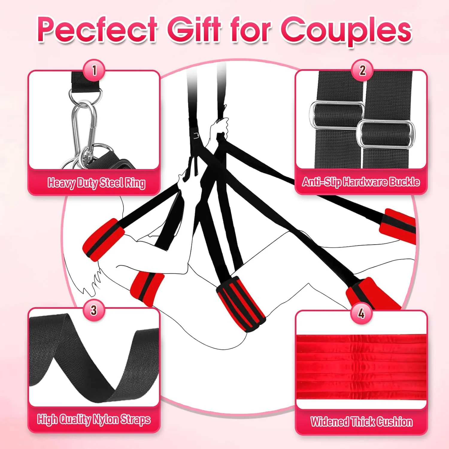 AeroBound Adjustable BDSM Sex Swing for Couples - Image 6