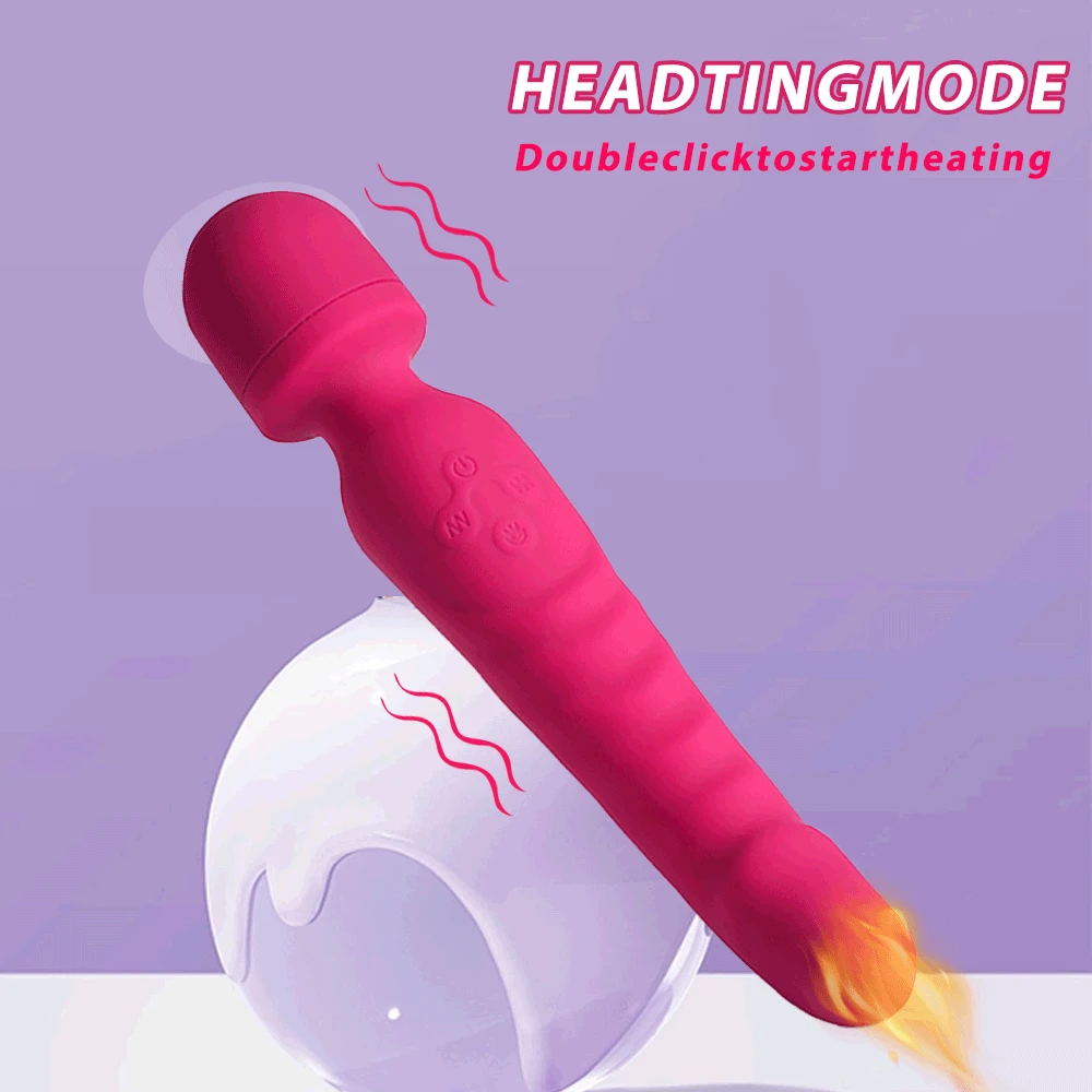 VeloraIgnite Heated Dual Head Wand Vibrator - Image 5