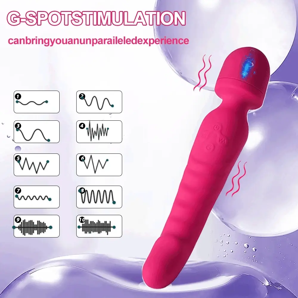 VeloraIgnite Heated Dual Head Wand Vibrator - Image 6