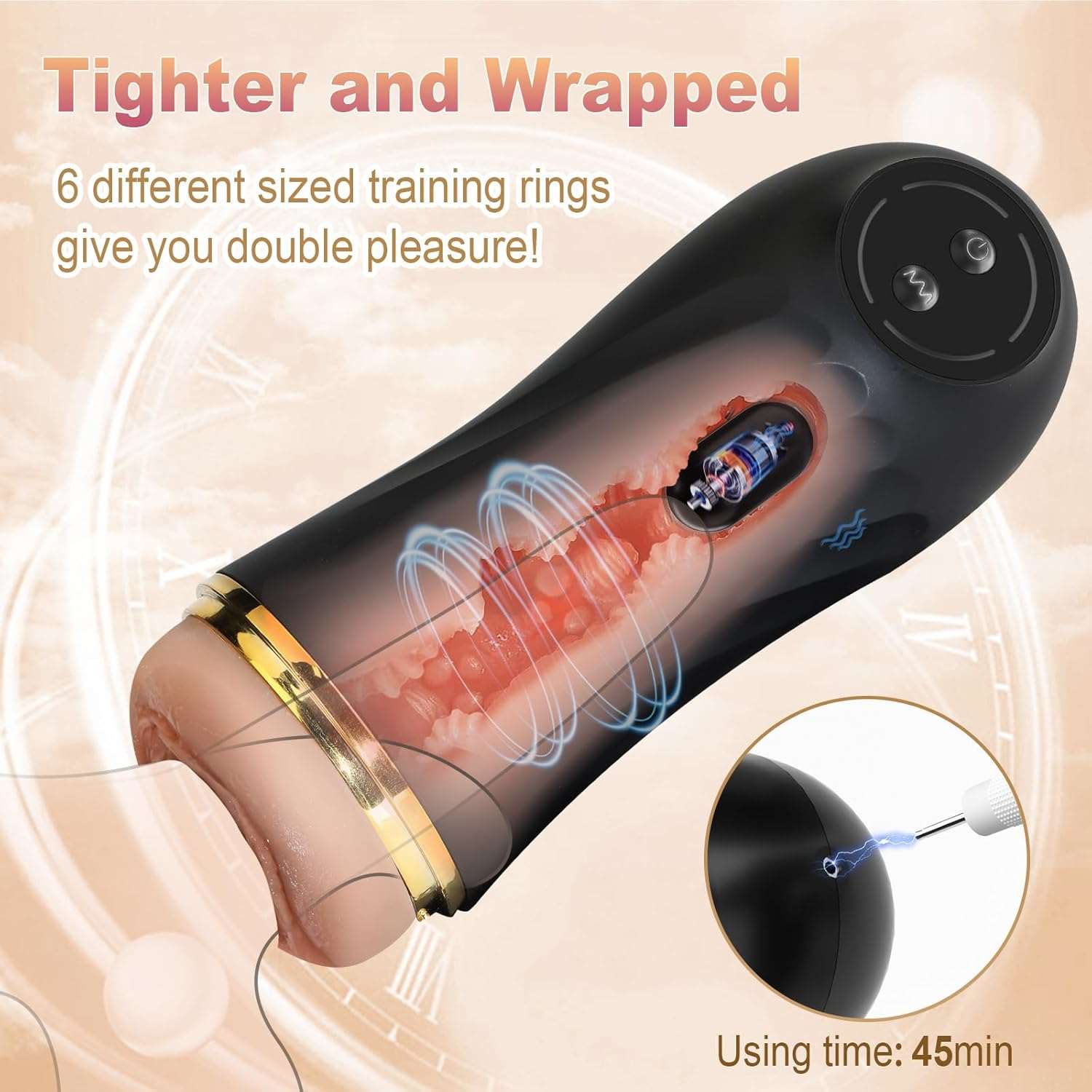 VibeMate Textured Pocket Pussy Male Masturbator - Image 5