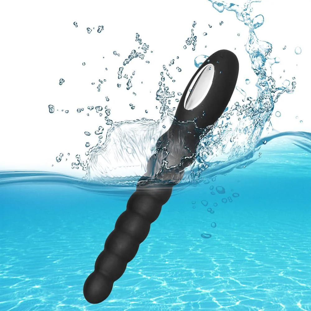 VelvetPulse Rechargeable Vibrating Anal Beads Wand Plug - Image 10