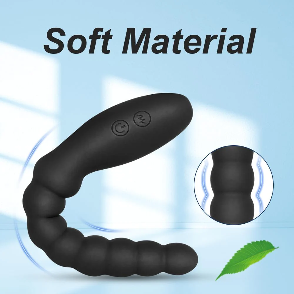 VelvetPulse Rechargeable Vibrating Anal Beads Wand Plug - Image 4