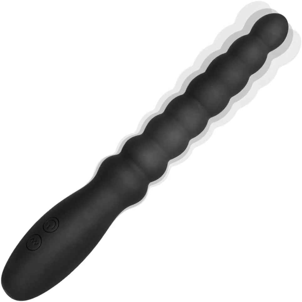VelvetPulse Rechargeable Vibrating Anal Beads Wand Plug - Image 9