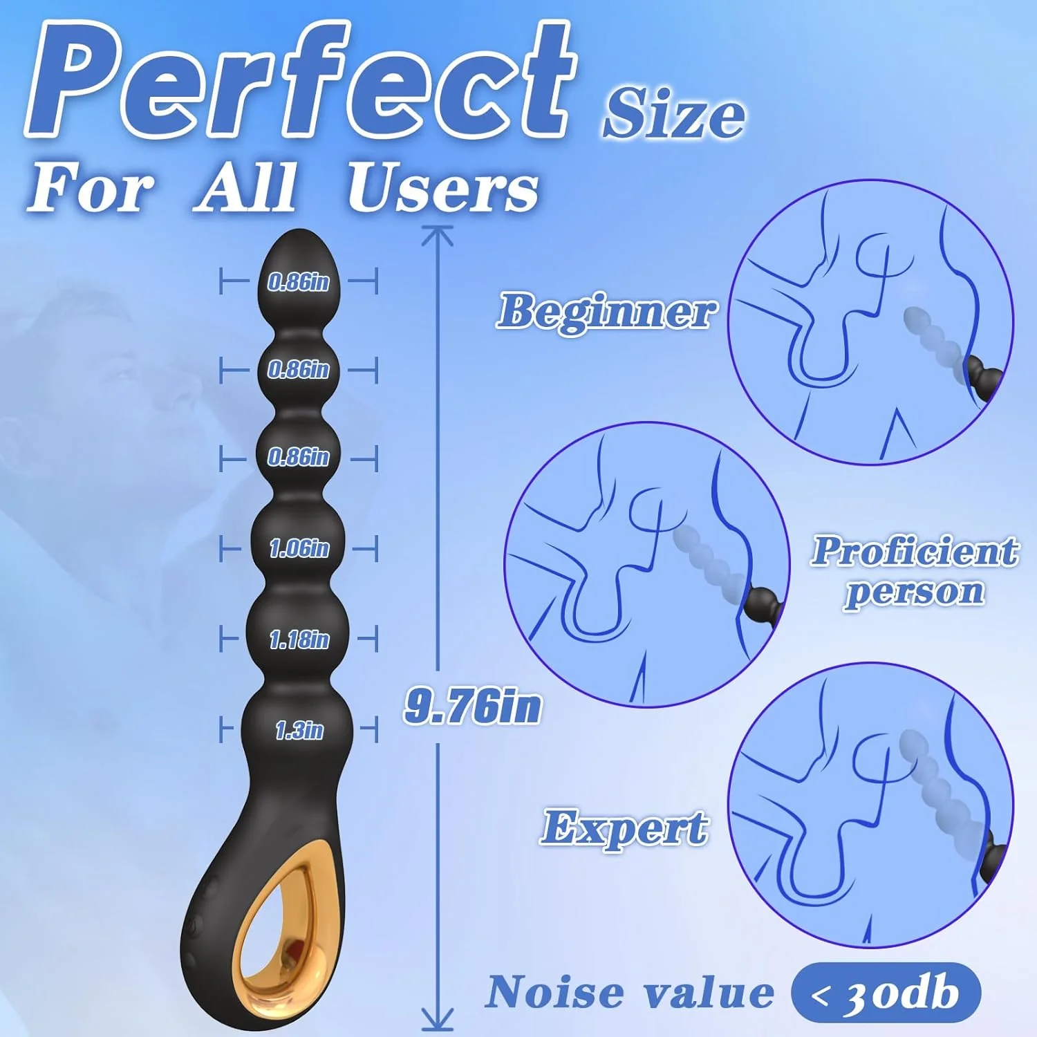 SilkJiggle Rechargeable Vibrating Anal Beads Plug - Image 4