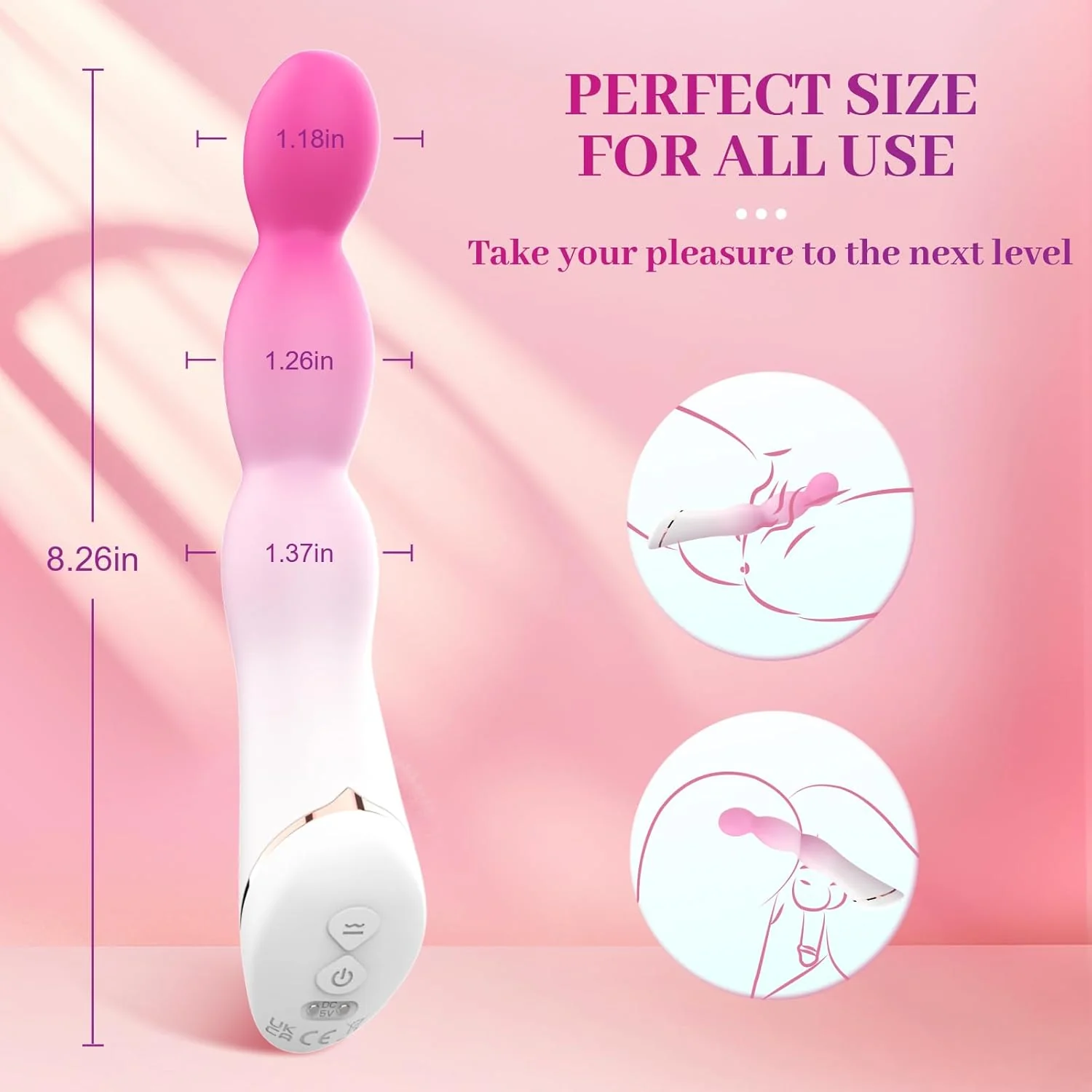 PulseWave Vibrating Anal Beads Wand - Image 4