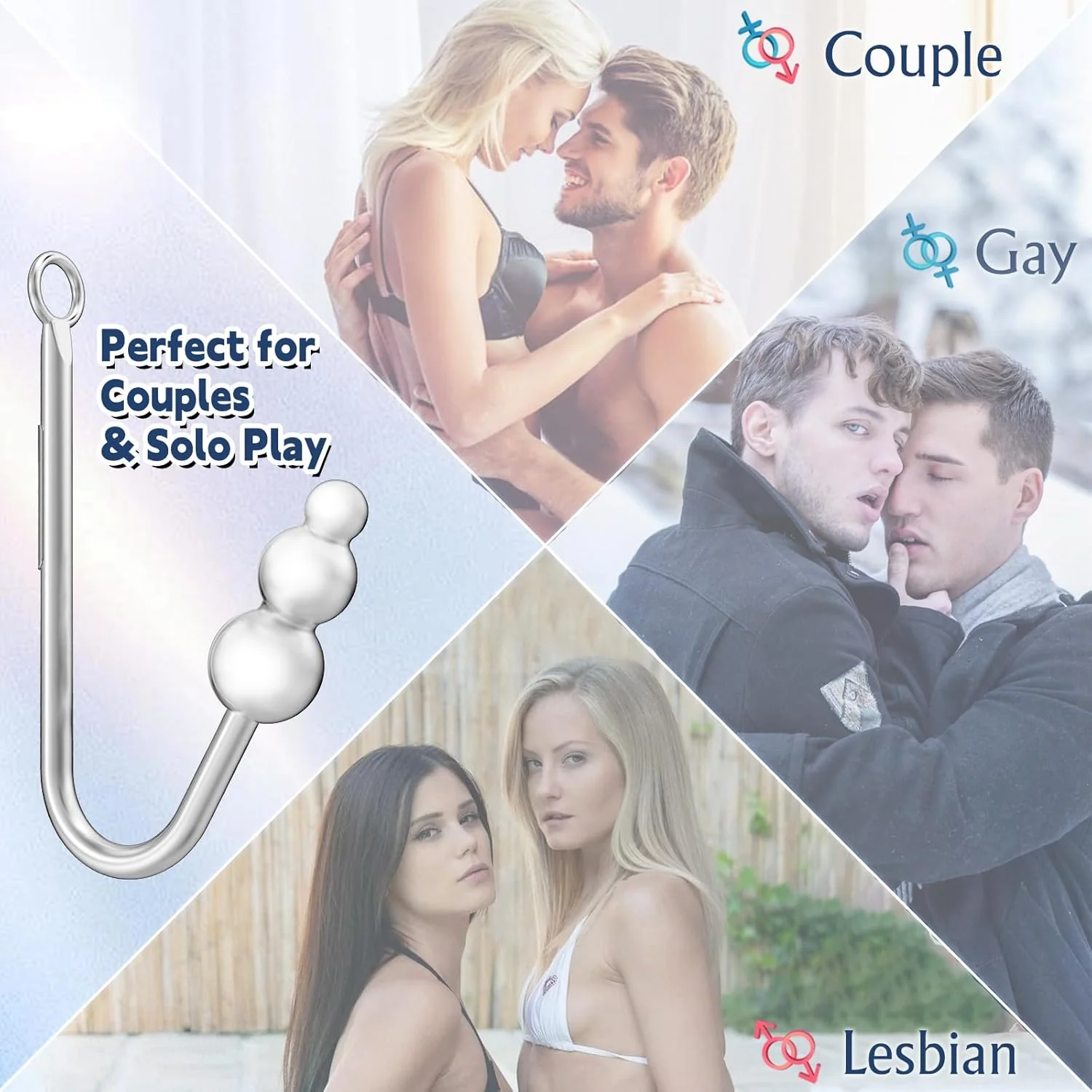 ChainVibe Vibrating Anal Hook Collar Chain 9 Modes - Image 6