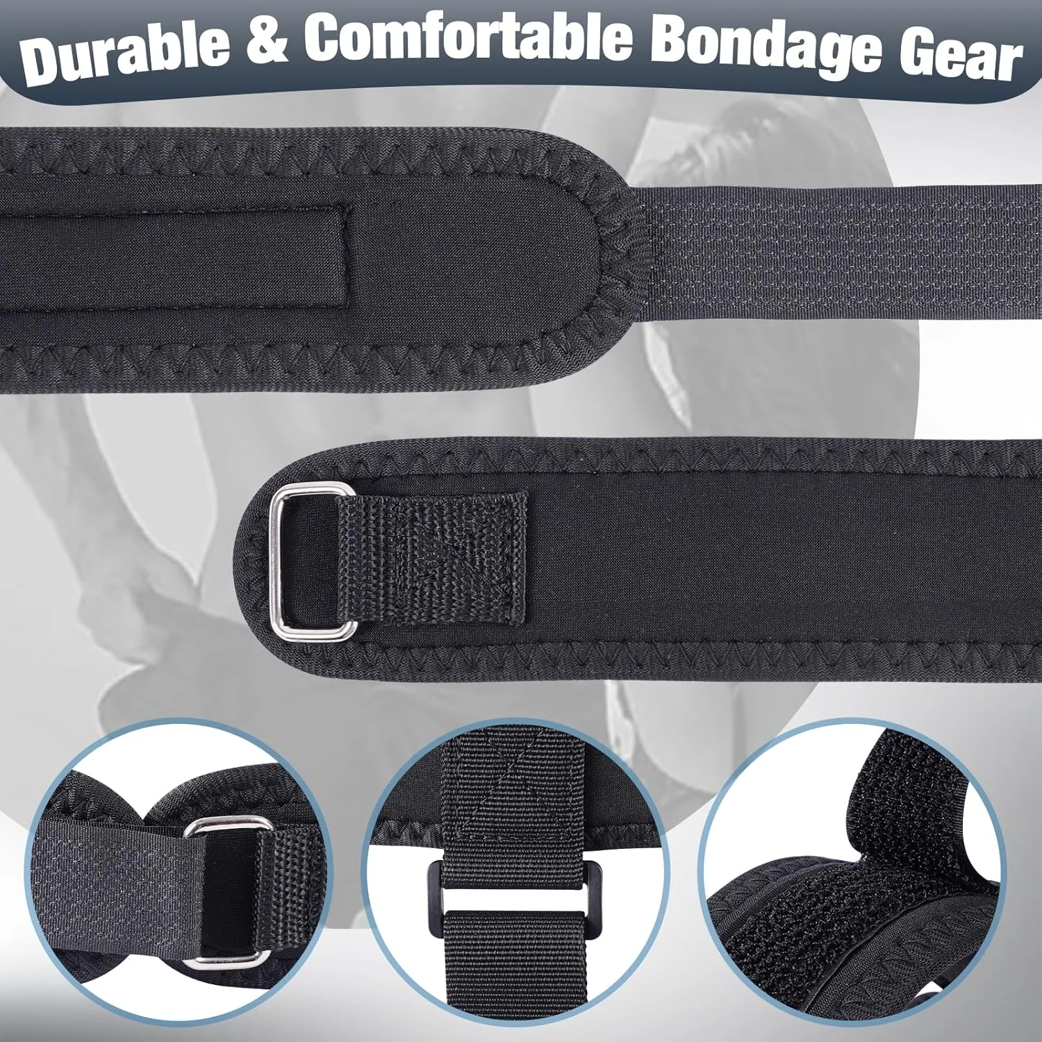 VibeHook Vibrating Anal Hook Bondage Kit with Gag & Cuffs - Image 3