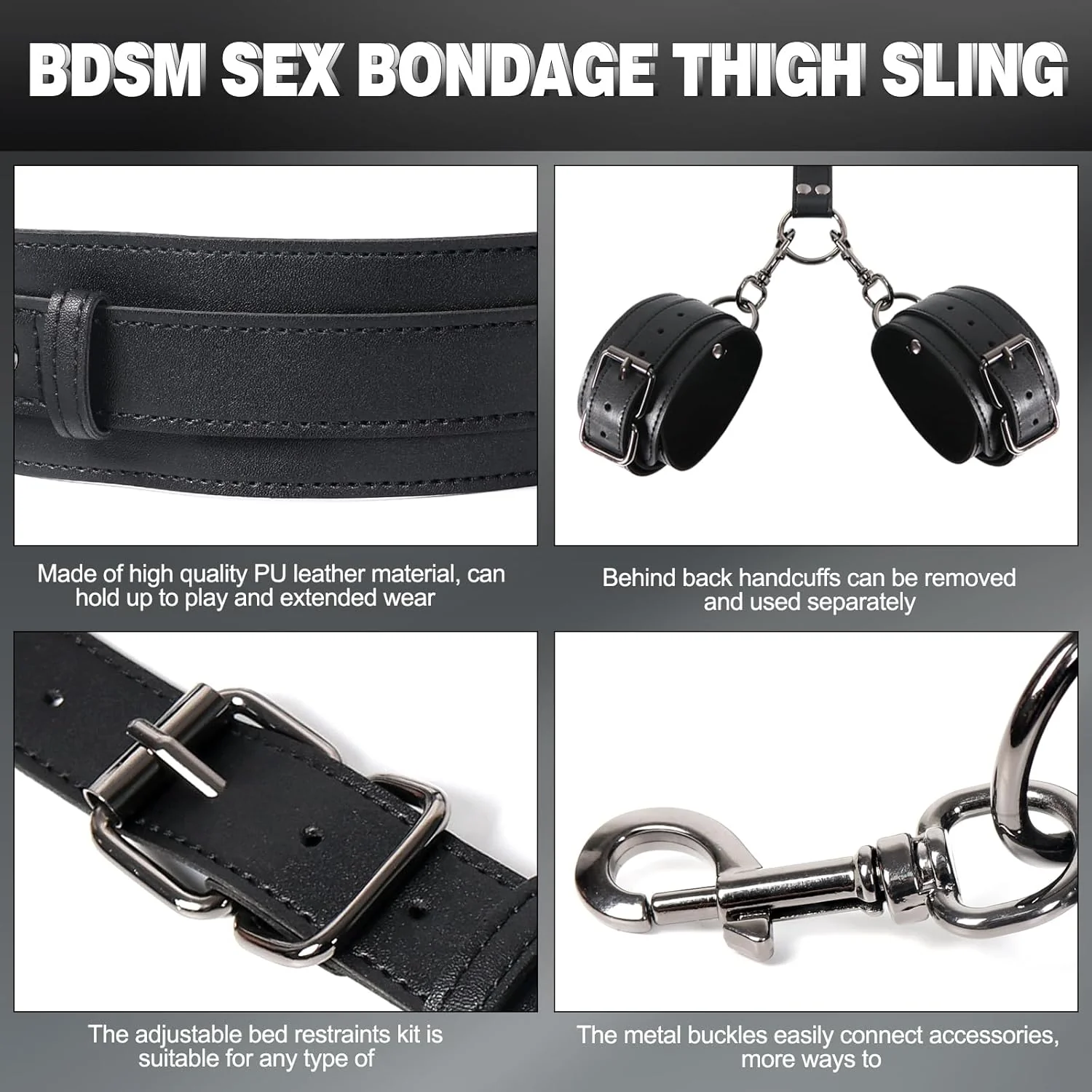 TotalControl Vibrating Anal Hook Sling Restraint Kit - Image 7