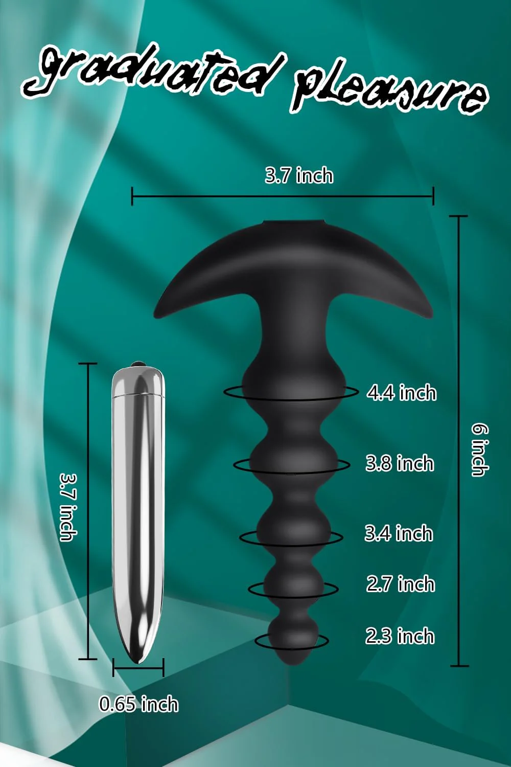 VibrantPath Bullet Vibrator Anal Beads Wand - Image 5