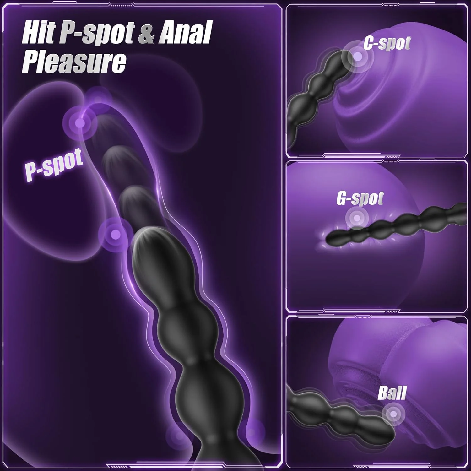 DeepWave Large Vibrating Anal Beads Prostate Massager - Image 3