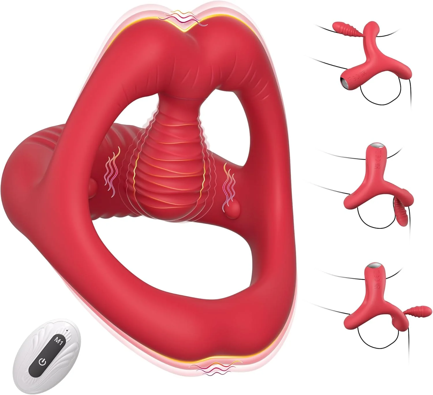 OrbitalFlex Cock Ring Adjustable Clit Stimulator Remote 9 Modes