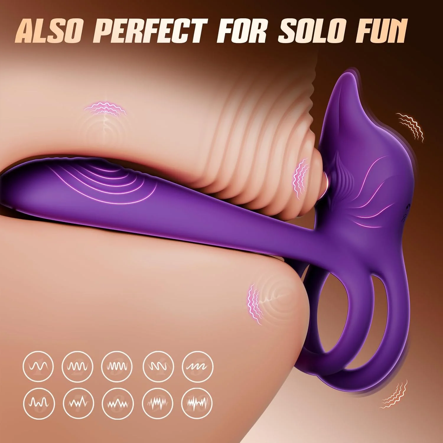 FoxSync Vibrating Cock Ring G-Spot Clit Stimulator App - Image 7