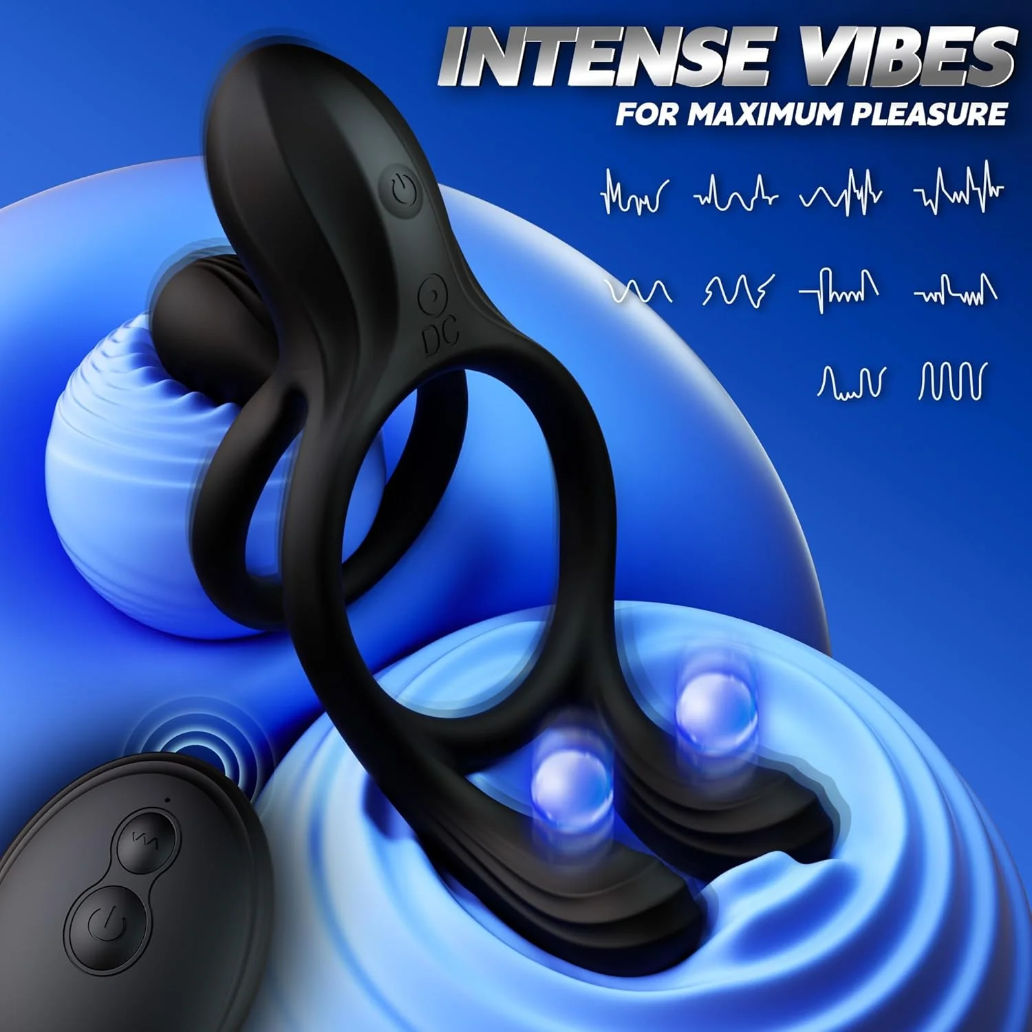 TriPulseX 3 Motor Cock Ring Clit Perineum Stimulator Remote - Image 3