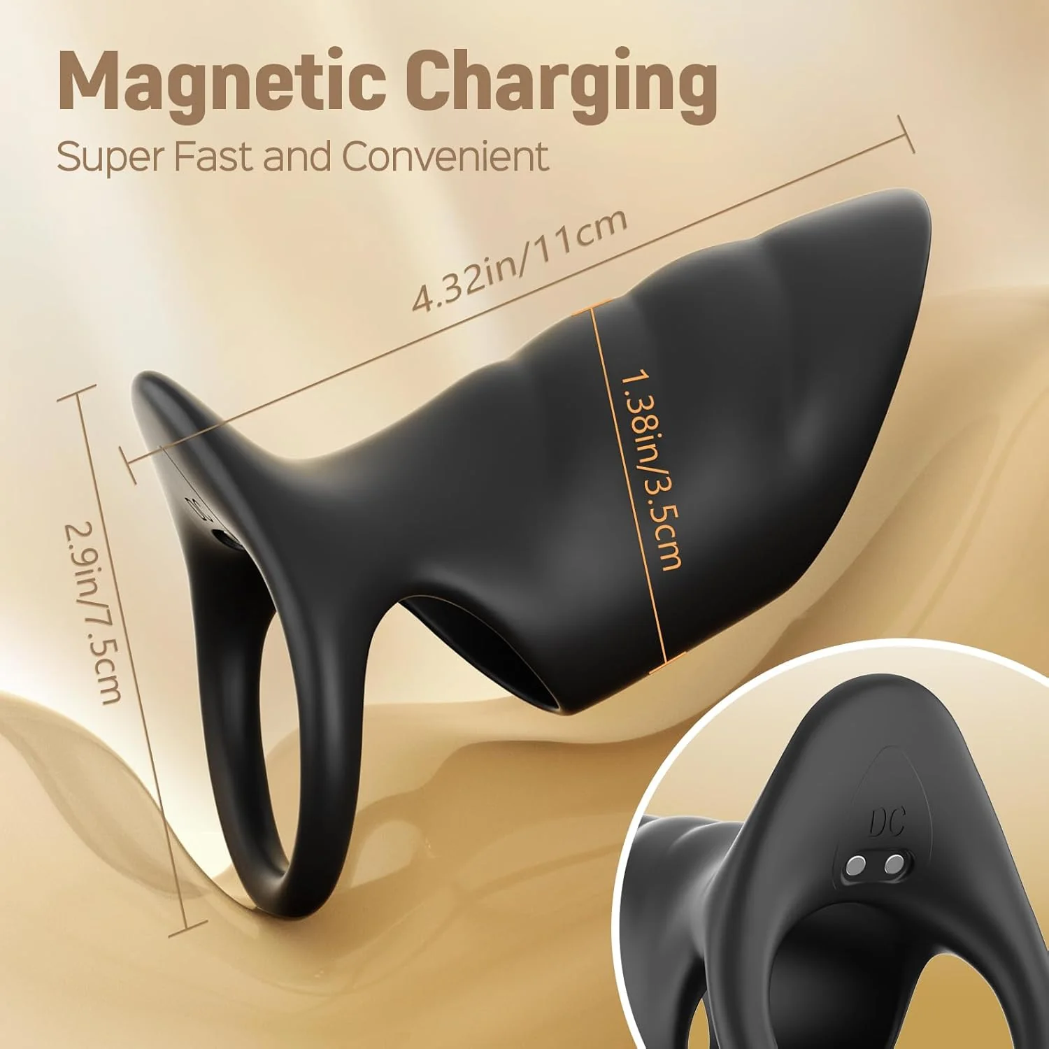 VoltRing Vibrating Cock Ring Sleeve 10 Modes Rechargeable - Image 5